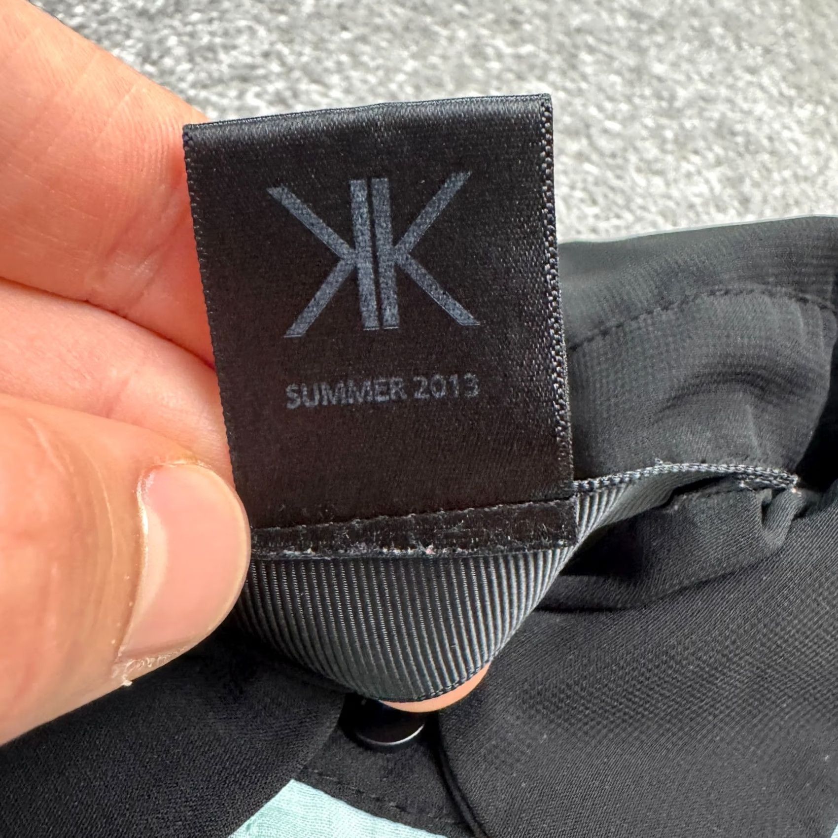 Vintage Kardashian Kollection Shirt Dress Womens Medium Sheer Mint Black Size M / US 6-8 / IT 42-44 - 6 Thumbnail