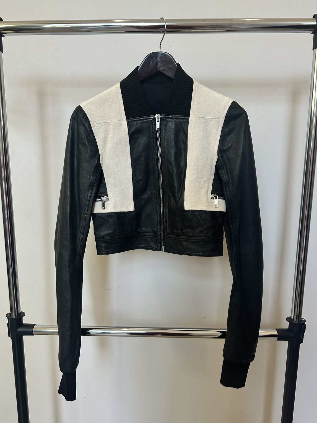 Rick Owens Walrus Bomber Leather Jacket