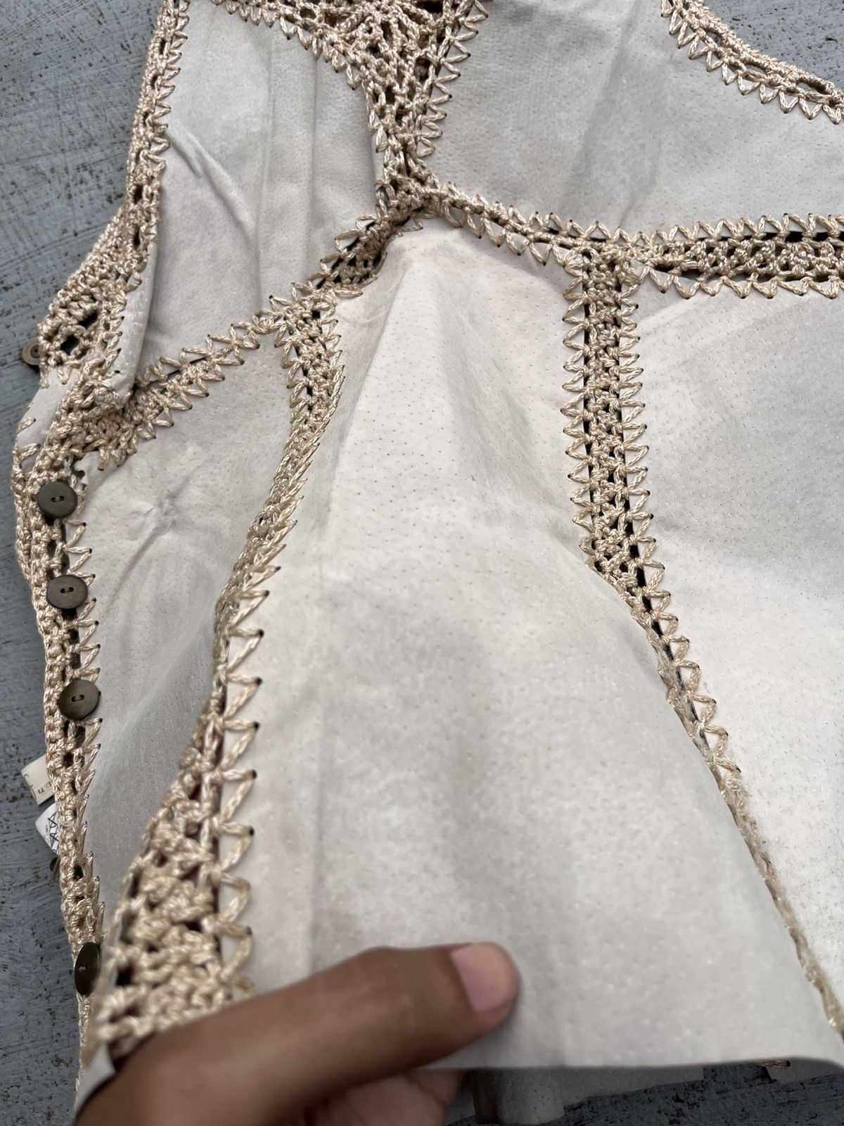 Japanese Brand FUA LEA LEATHER SKIN FISHNET TANKTOP Y2K Size US M / EU 48-50 / 2 - 4 Thumbnail