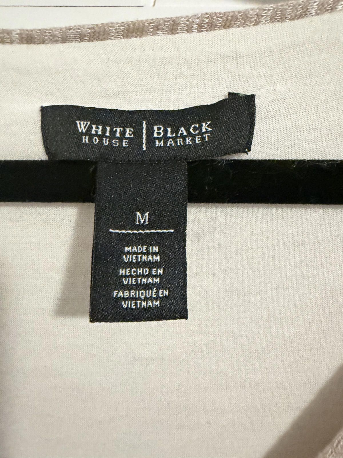 Other White House Black Market Brown and Cream Layered V-Neck Med Size M / US 6-8 / IT 42-44 - 4 Thumbnail