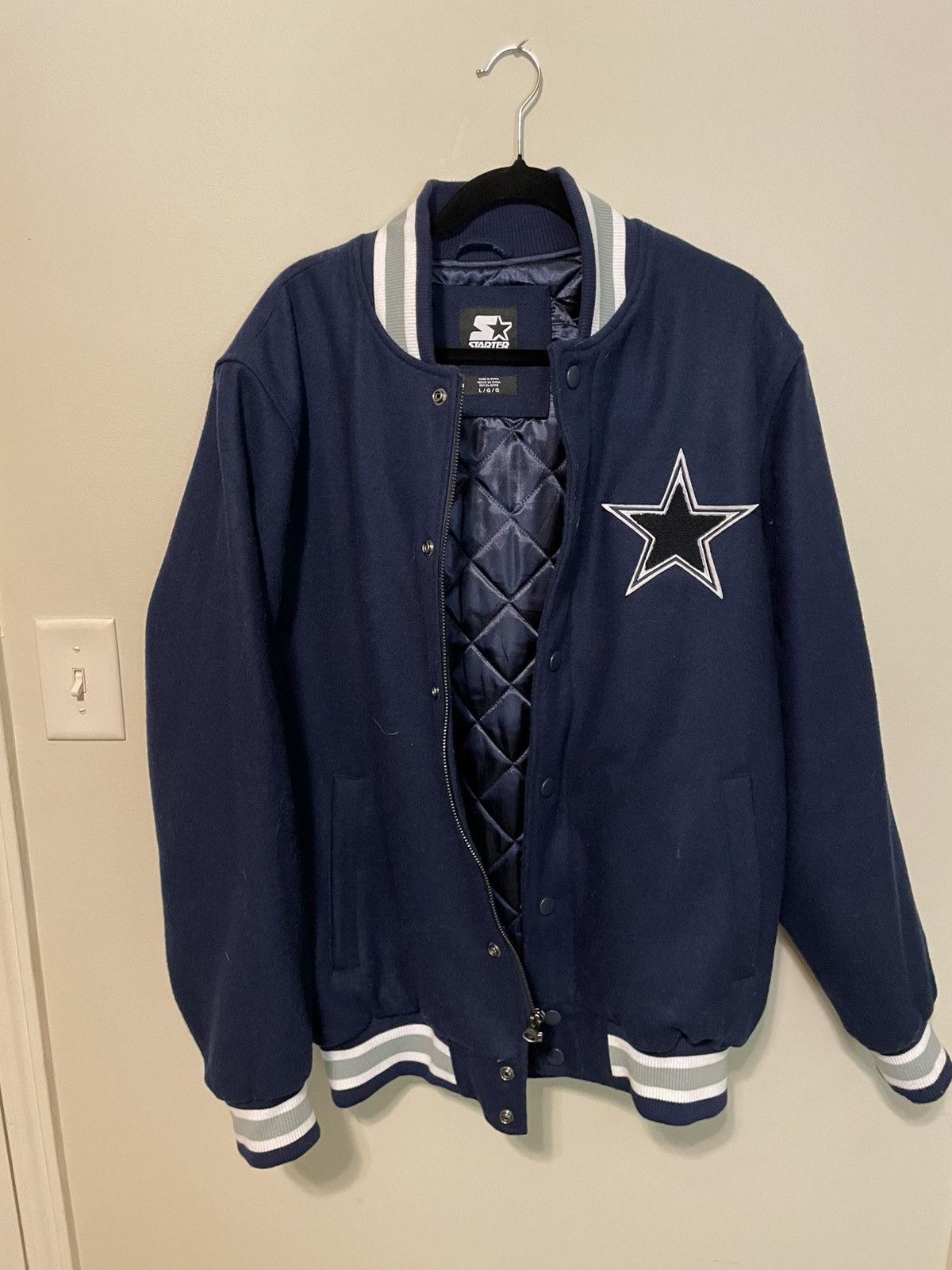 Starter Dallas Cowboys Varsity Jacket Size US L / EU 52-54 / 3 - 1 Thumbnail