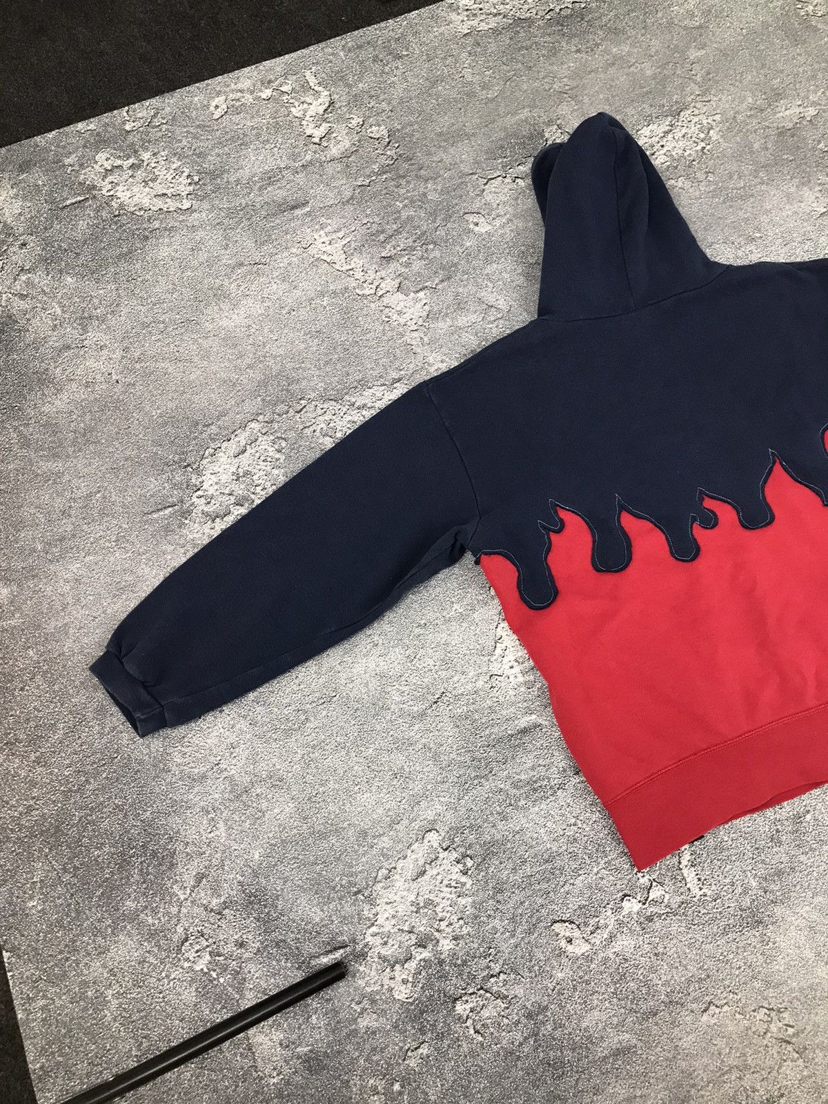 Designer × Nike ♻️1 OF 1 NIKE VINTAGE CUSTOM HANDMADE RARE FLAME BOXY HOODIE🔥 Size S / US 4 / IT 40 - 6 Thumbnail
