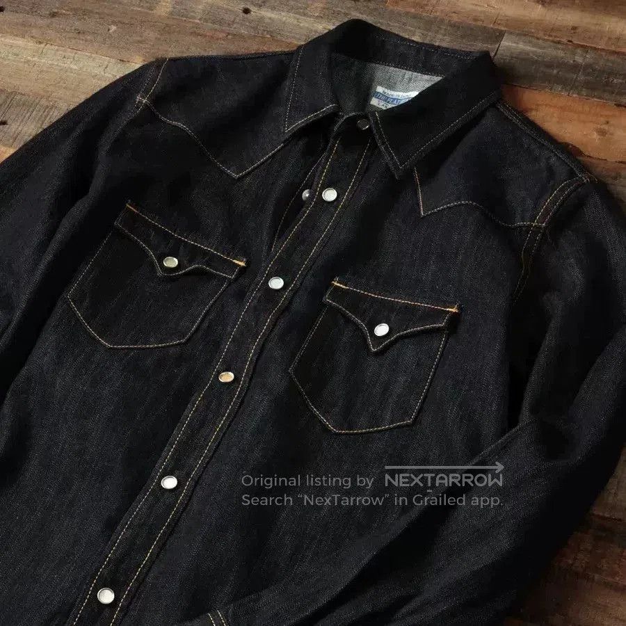 The Flat Head The Flat Head Classic Western Denim Shirt. Size US S / EU 44-46 / 1 - 3 Thumbnail