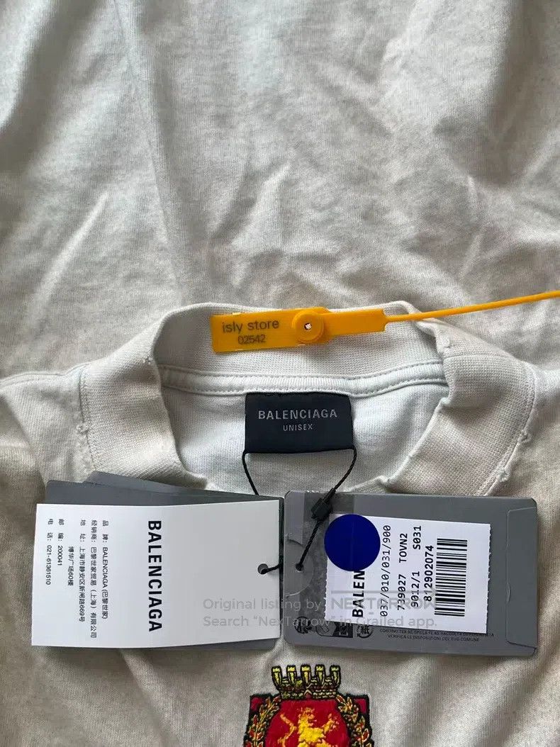 Balenciaga Balenciaga Letter Embroidery Badge Round Neck Long Sleeve Size US S / EU 44-46 / 1 - 5 Thumbnail