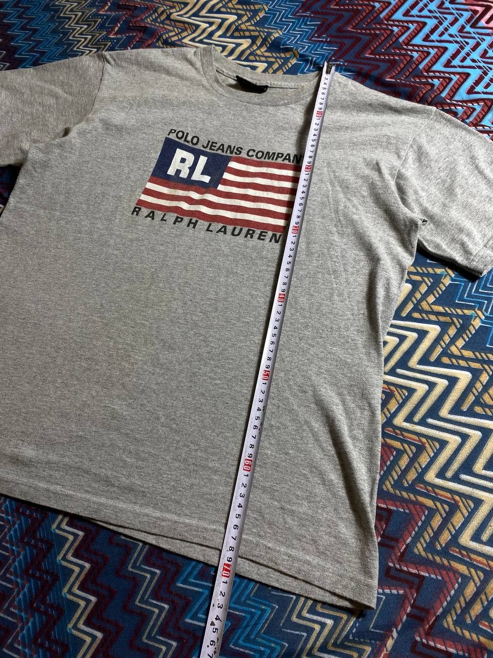 Lauren Ralph Lauren × Polo Ralph Lauren Vintage 90s Polo Ralph Lauren American Flag Tee Sz L Size US L / EU 52-54 / 3 - 7 Thumbnail