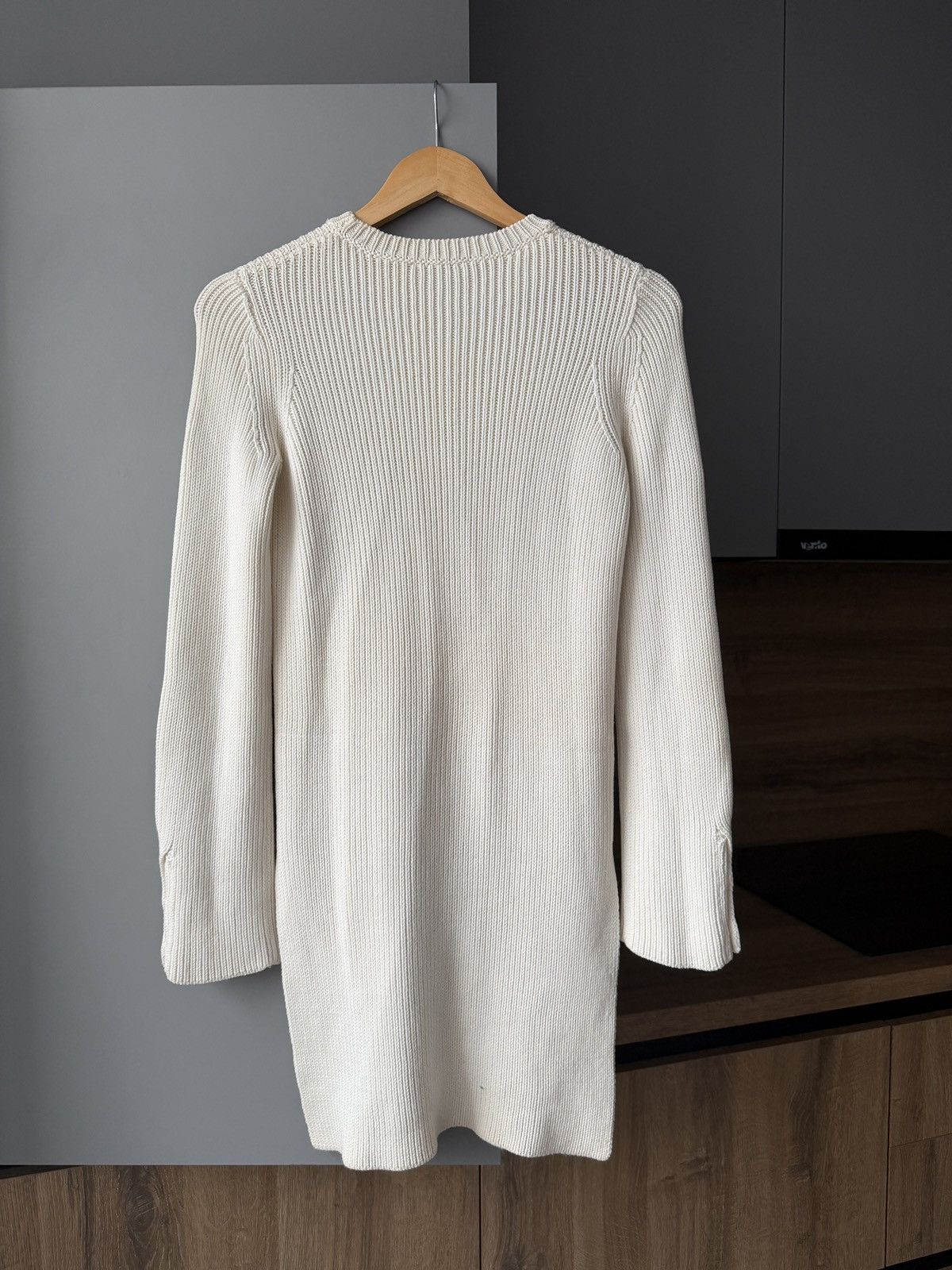 The Row The Row Knit Bell Sleeve Long Ivory Wool Sweater Size S / US 4 / IT 40 - 5 Thumbnail