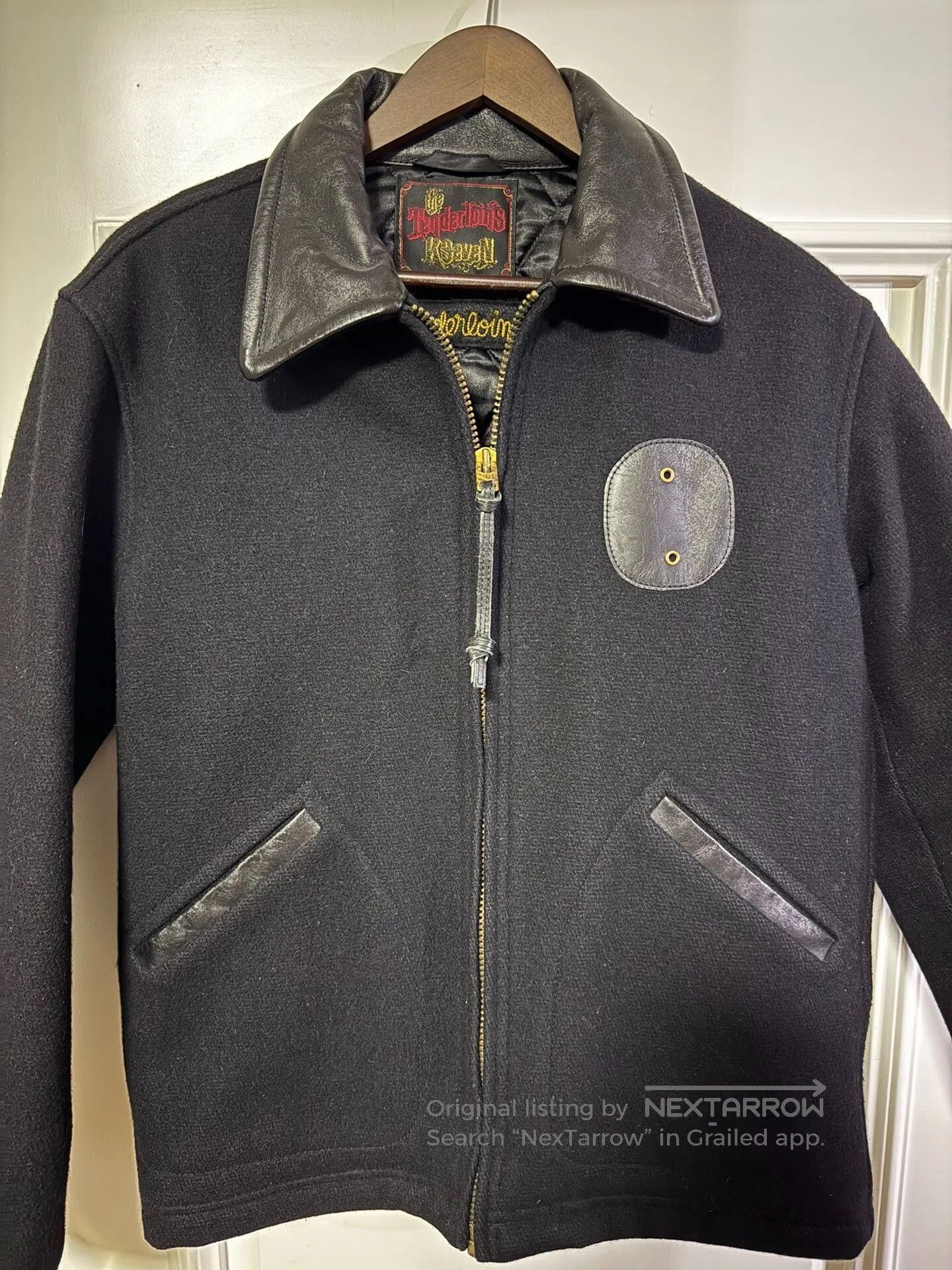 Tenderloin Vintage K7 Wool Jacket with Leather Collar. Size US S / EU 44-46 / 1 - 2 Thumbnail