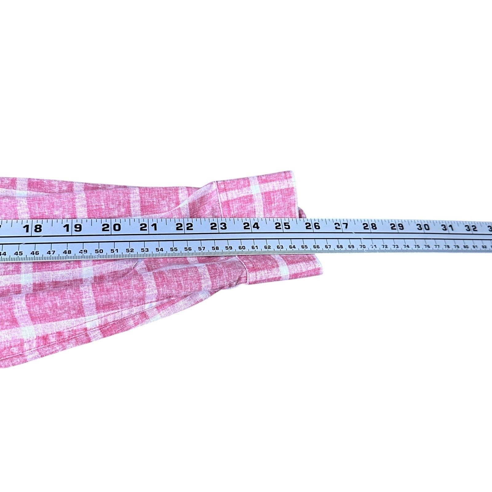 johnnie-O Johnnie O Hangin Out Shirt Men’s L Pink Check Long Sleeve Size US L / EU 52-54 / 3 - 9 Thumbnail