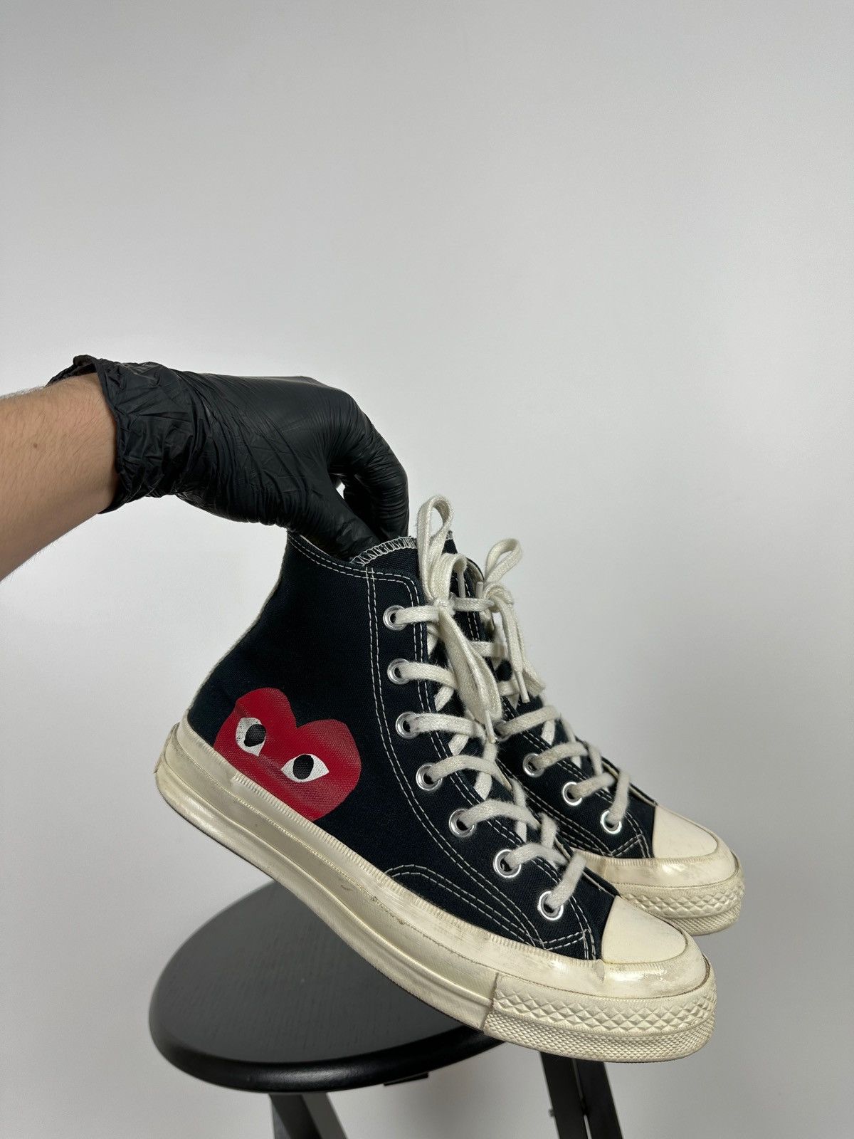 Comme des Garcons Comme Des Garçons x Chuck Taylor Converse All Star Hi Top Size US 7.5 / IT 37.5 - 9 Thumbnail