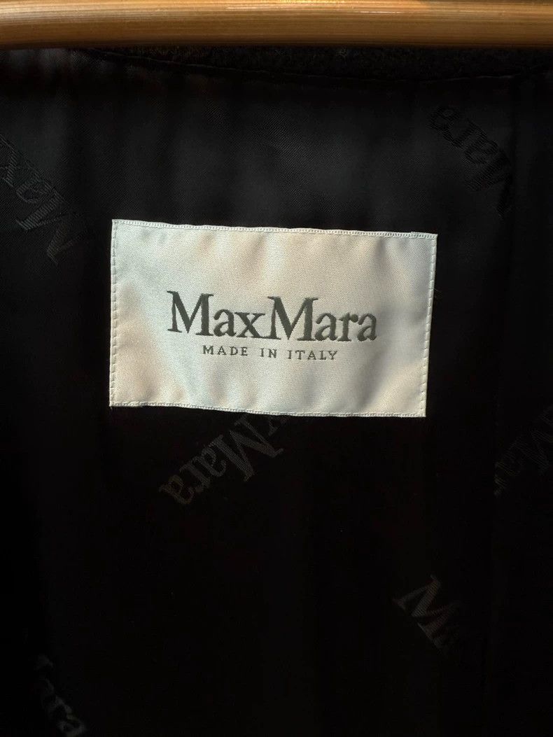 Max Mara Max Mara Rialto Classic Black Camel Hair Hooded Coat Size M / US 6-8 / IT 42-44 - 5 Thumbnail