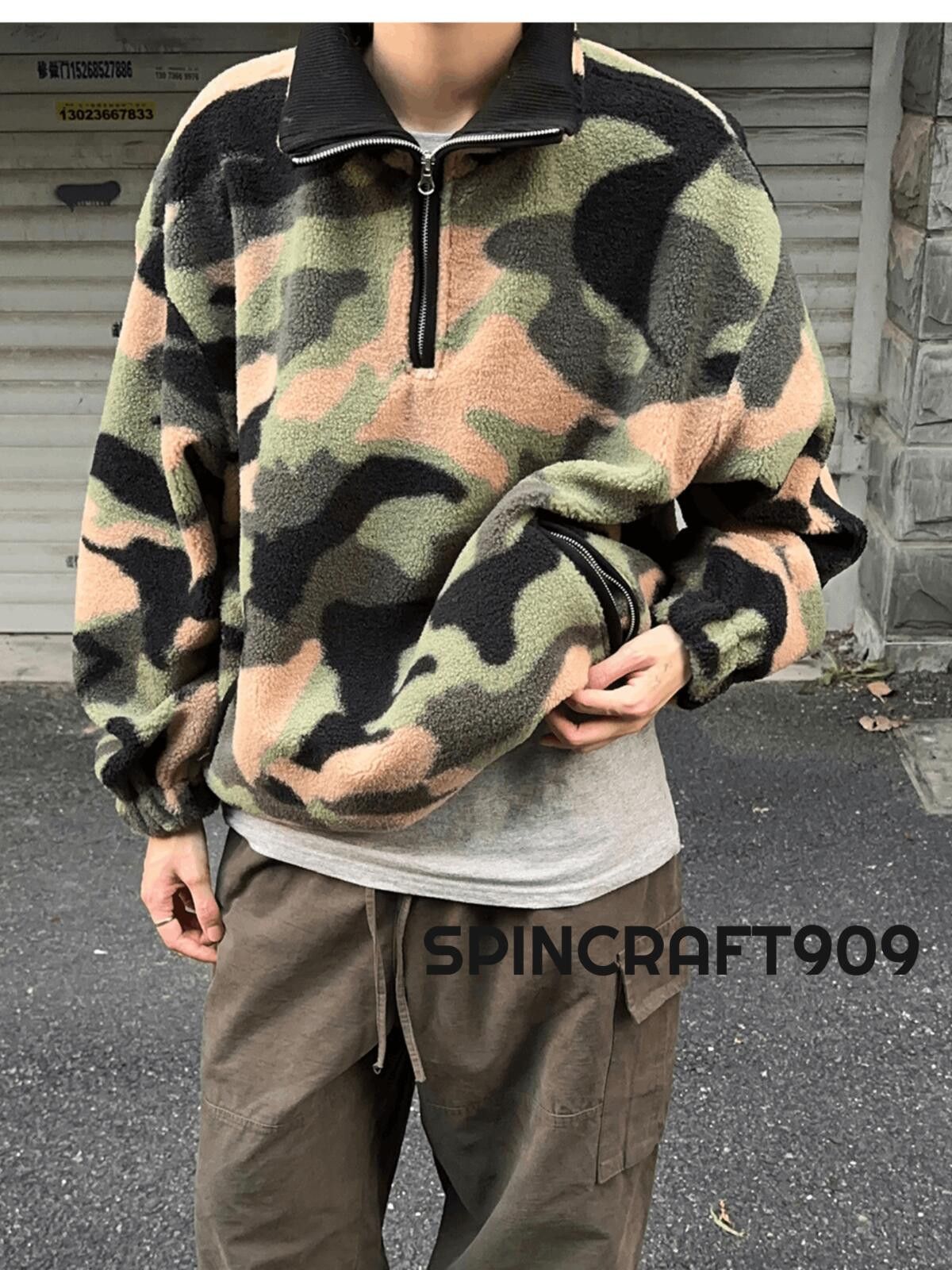 Other Camo Graphic Pullover Knit Warm Hoodie Size US M / EU 48-50 / 2 - 1 Thumbnail