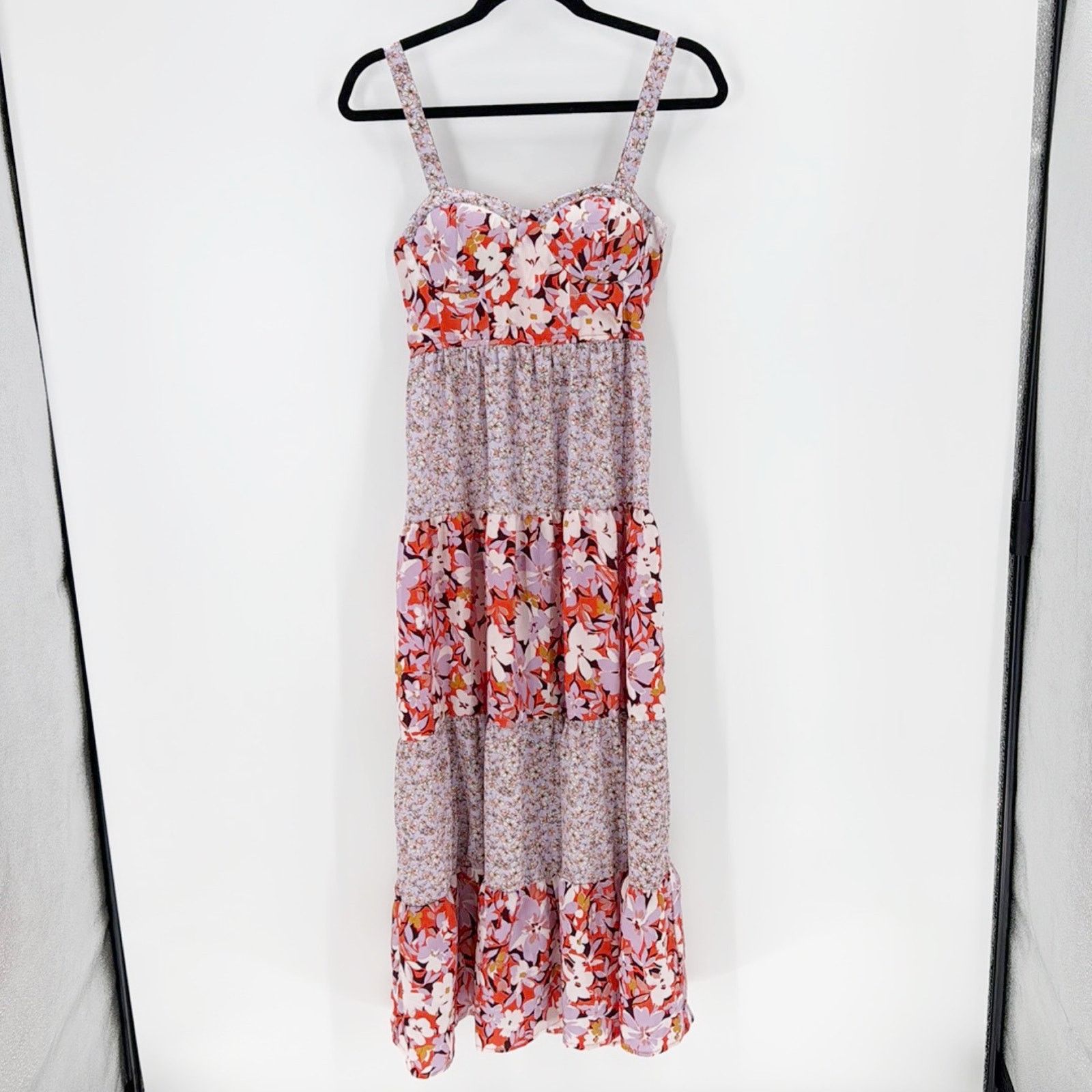 Other Band of Gypsies tiered adjustable maxi dress summer sz S Size S / US 4 / IT 40 - 1 Thumbnail