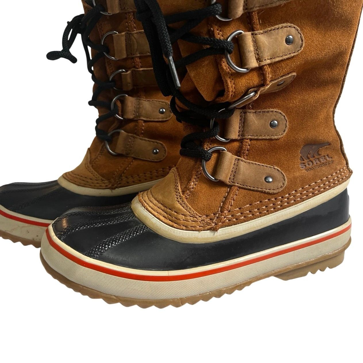 SOREL Sorel Joan Of Arctic Knit II Elk Waterproof Insulated Boots Size US 6 / IT 36 - 9 Thumbnail