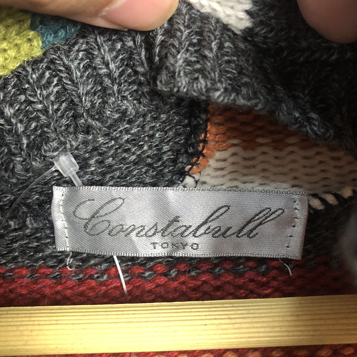 Japanese Brand CONSTABULL Multicolor stripe Hoodie Knitwear #A469 Size M / US 6-8 / IT 42-44 - 9 Thumbnail