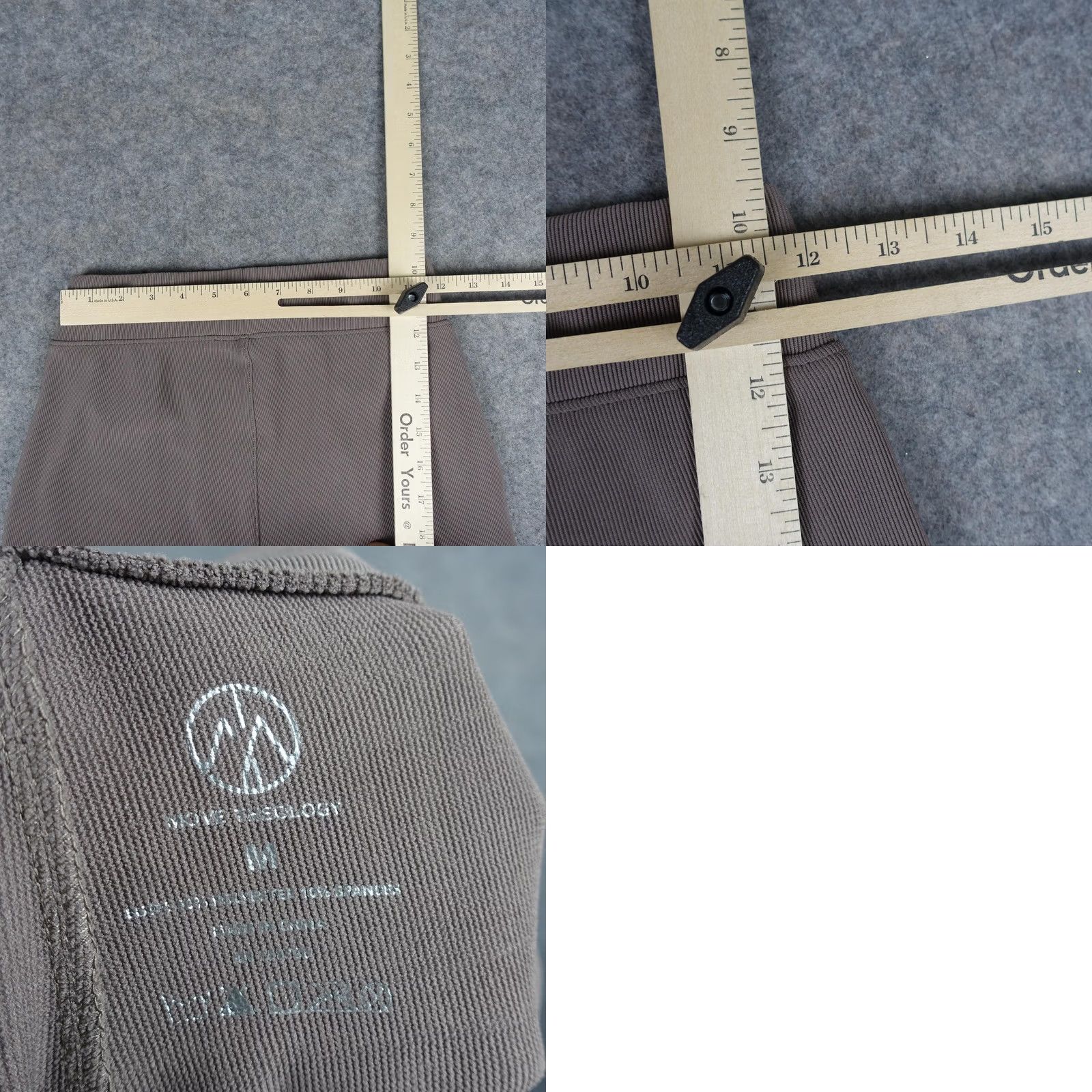 Vintage Move Theology Pants Womens Medium Brown Ribbed Wide-Leg Pull On Sweatpants Yoga Size 32" / US 10 / IT 46 - 9 Thumbnail