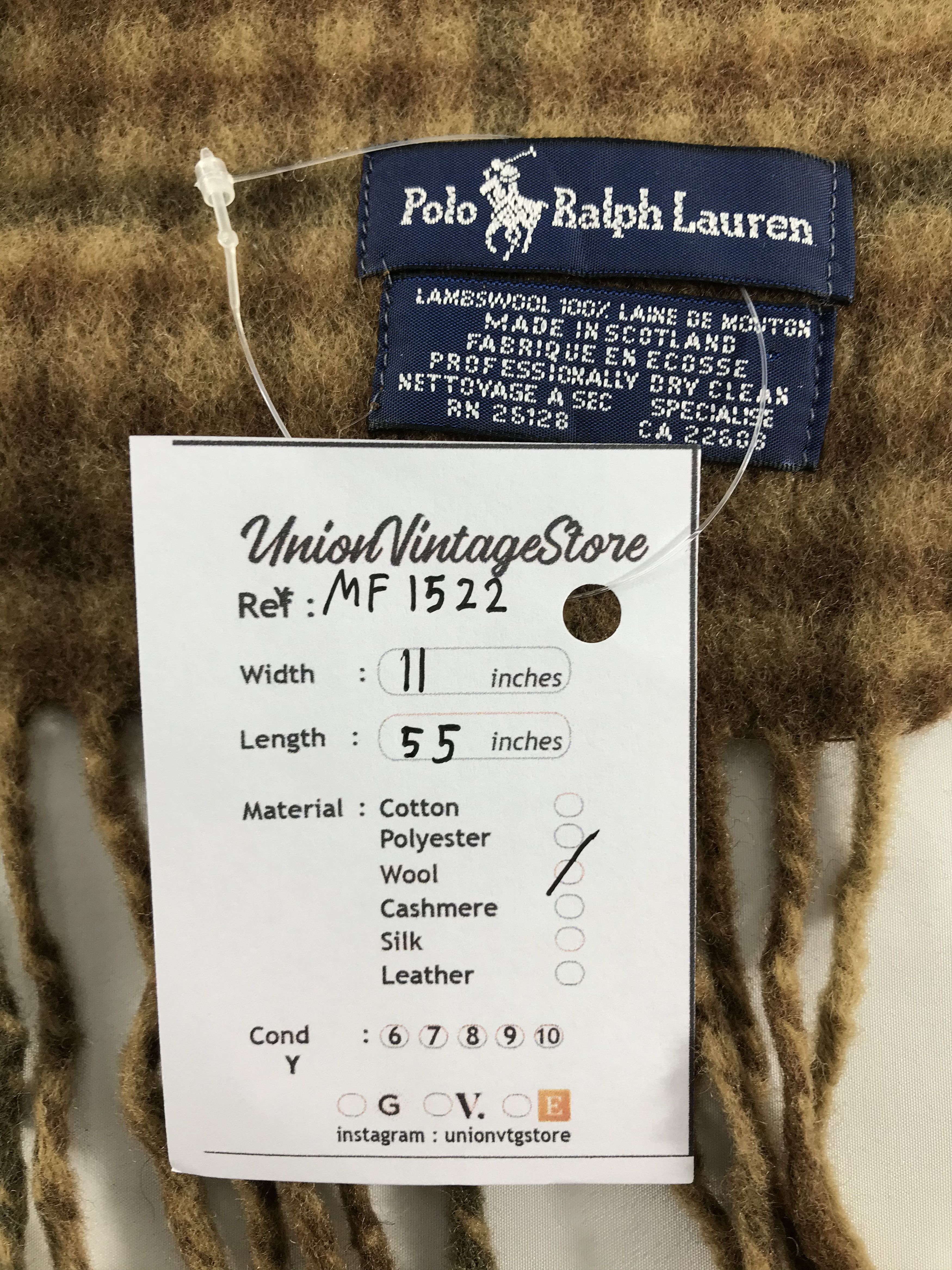 Polo Ralph Lauren Vintage Polo Ralph Lauren Scarf/Muffler/Neckwear MF1522 Size ONE SIZE - 5 Thumbnail