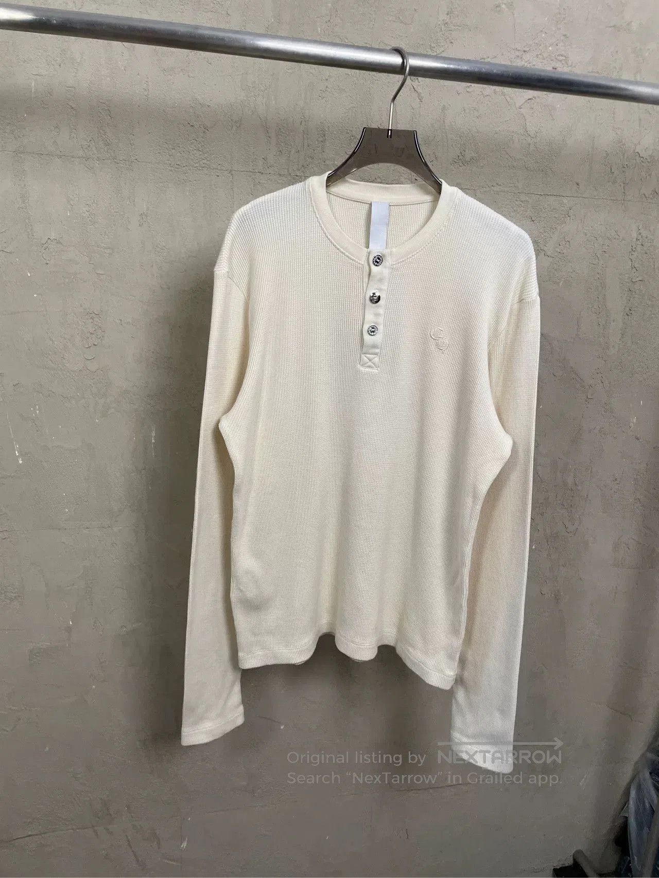 Chrome Hearts Chrome Hearts Waffle Henley Long Sleeve Tee. Size US M / EU 48-50 / 2 - 1 Thumbnail