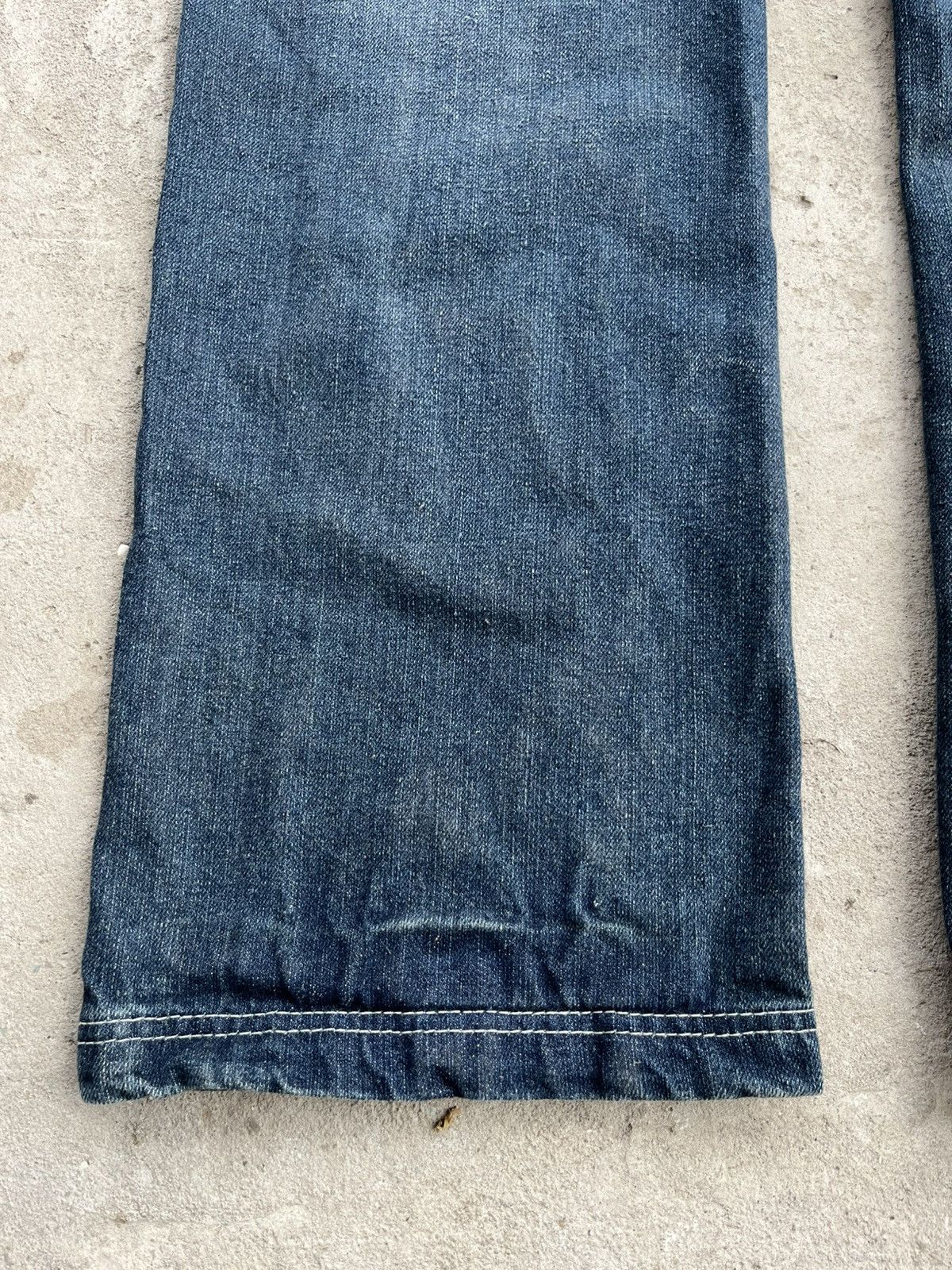 20471120 × If Six Was Nine × Le Grande Bleu (L.G.B.) Vintage Faded Distressed Denim Jeans like Junya Watanabe Y2K Size US 32 / EU 48 - 16 Thumbnail