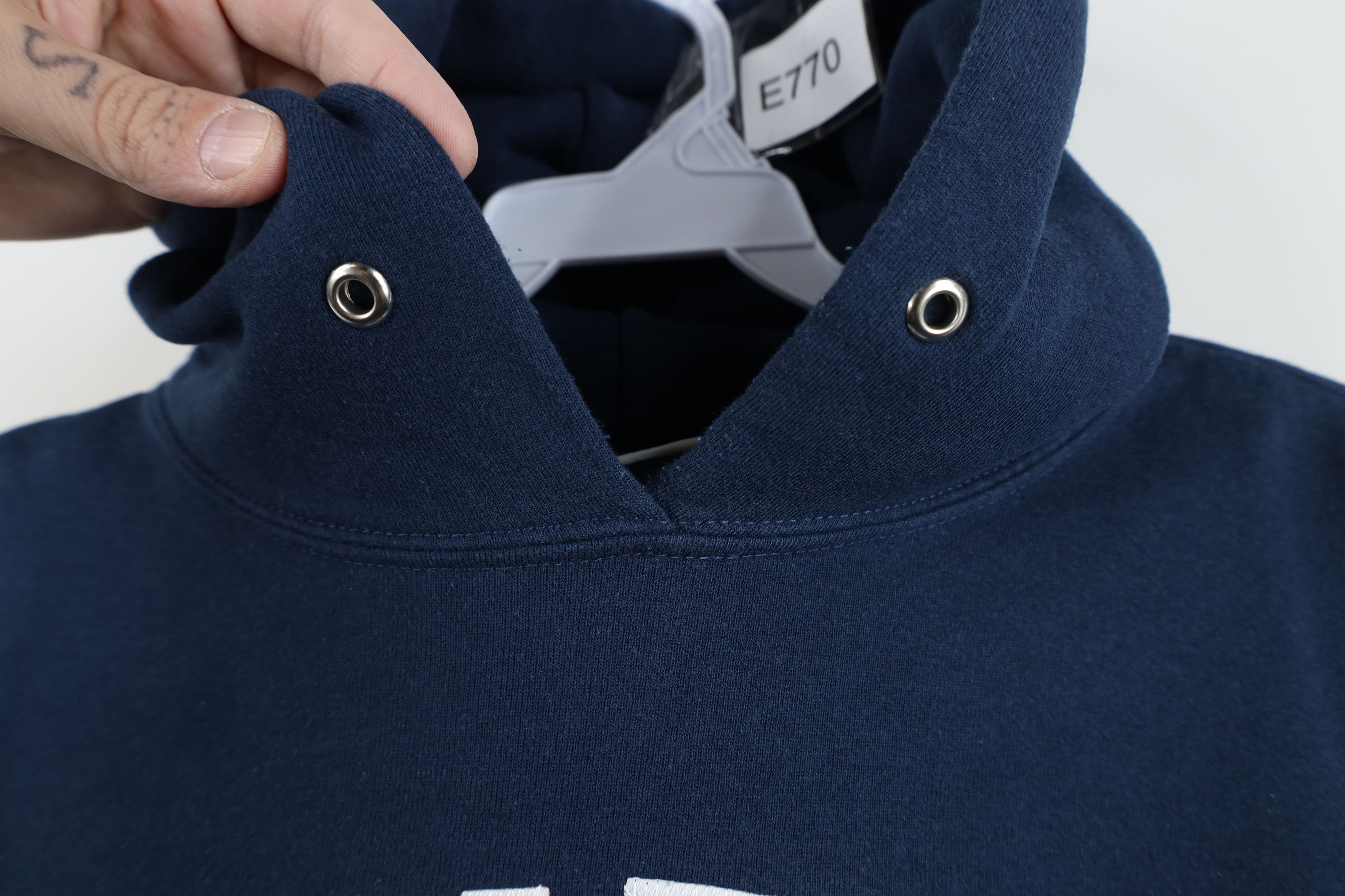 Vintage Vintage 90s University of Toledo Hoodie Sweatshirt Blue USA Size L / US 10 / IT 46 - 5 Thumbnail