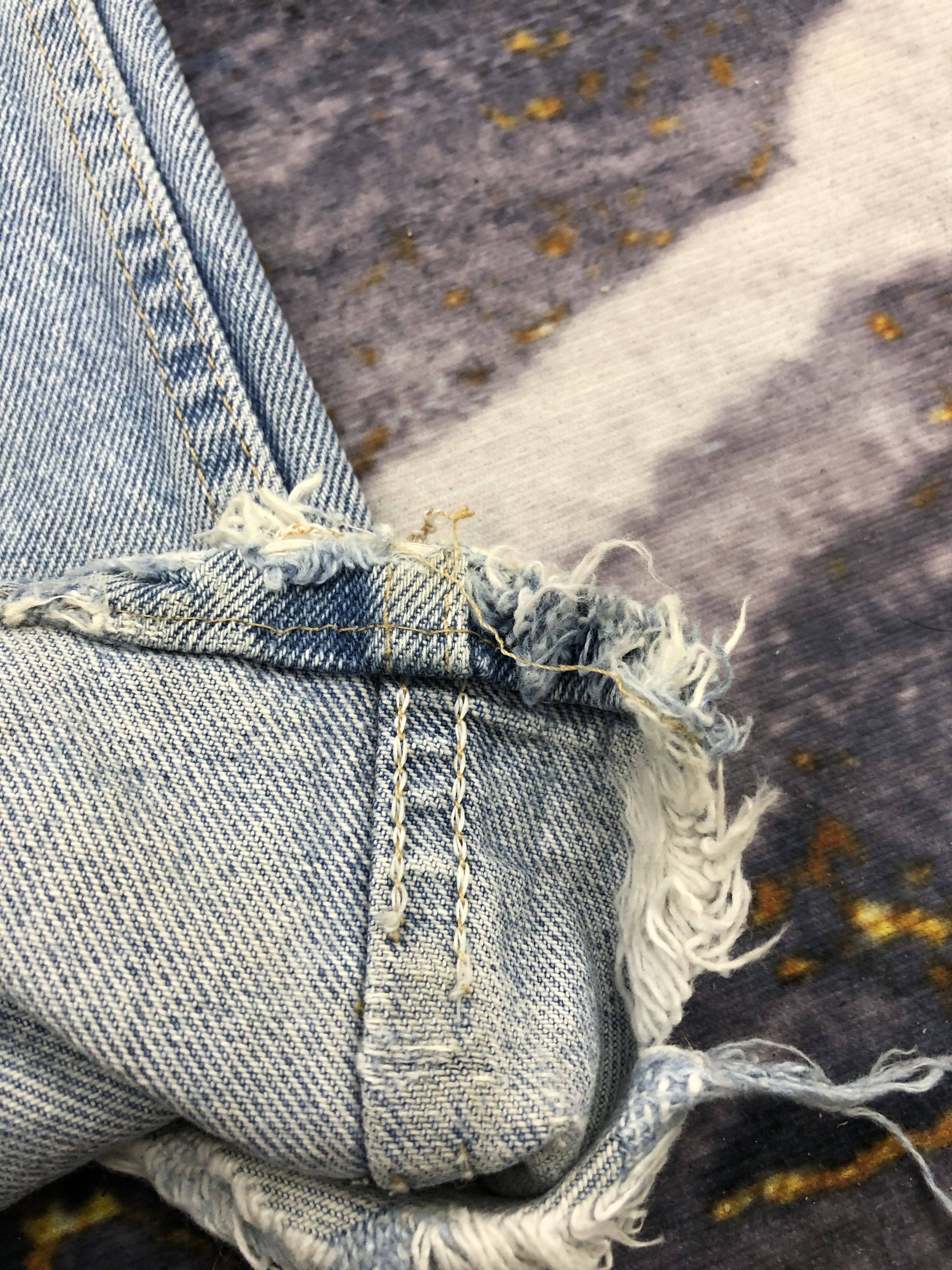 Wrangler Vintage Wrangler Distressed Blue Jeans DPP0075 Size US 37 - 8 Thumbnail