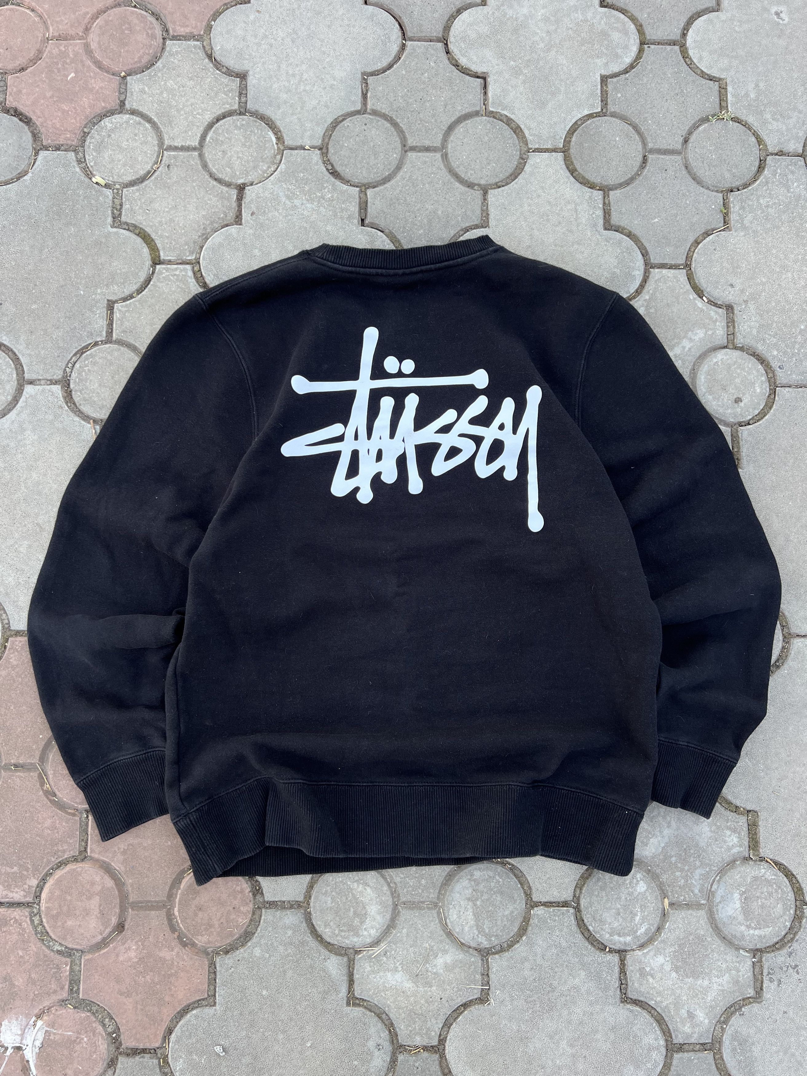 トップス Rare 00s OLD STUSSY logo sweat shirt Vintage Stussy Big Logo Boxy Sweatshirt Y2K USA