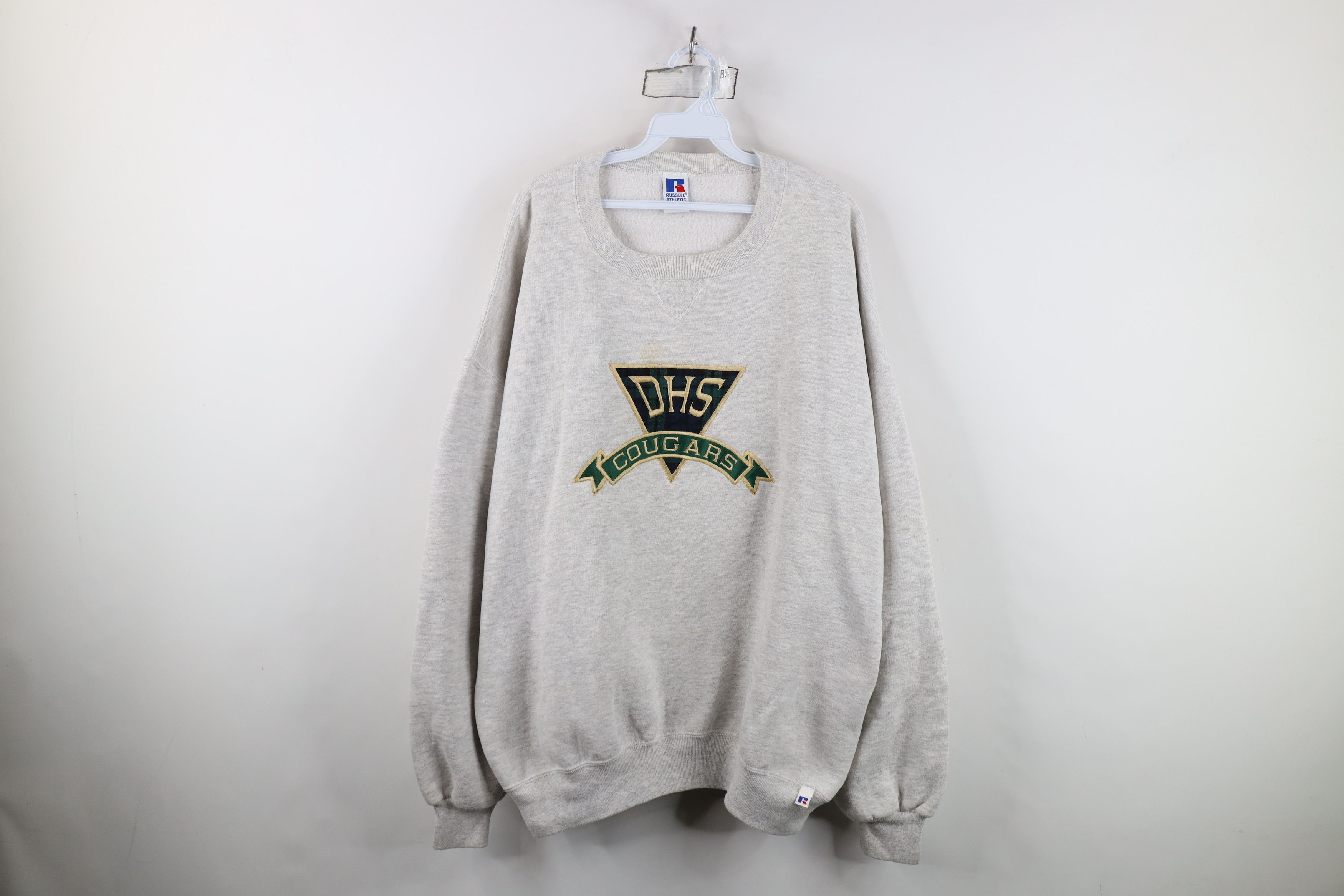 Russell Athletic Vintage 90s Russell Athletic Cougars Sweatshirt Gray USA Size US XXL / EU 58 / 5 - 1 Thumbnail