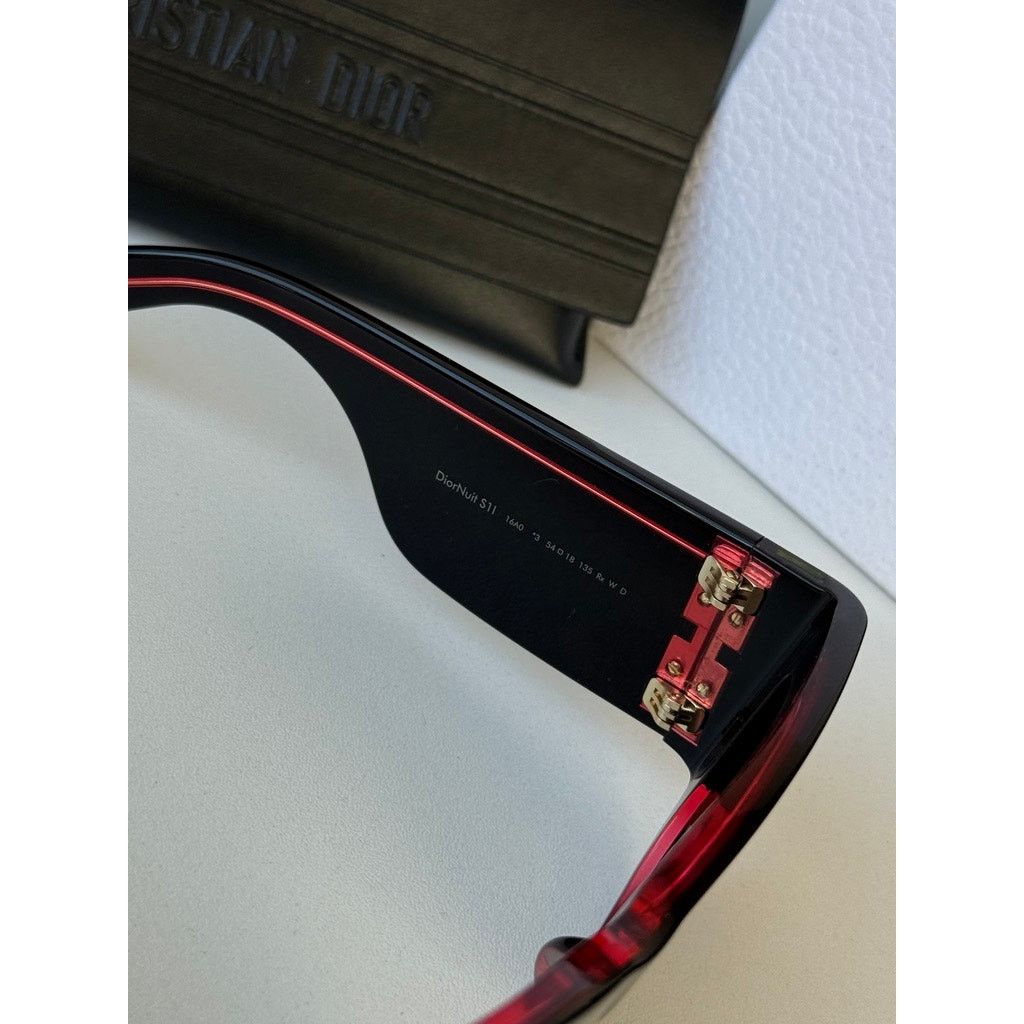 Dior NEW Dior DiorNuit S1I Oversized Sunglasses in Black Pink Size ONE SIZE - 7 Thumbnail