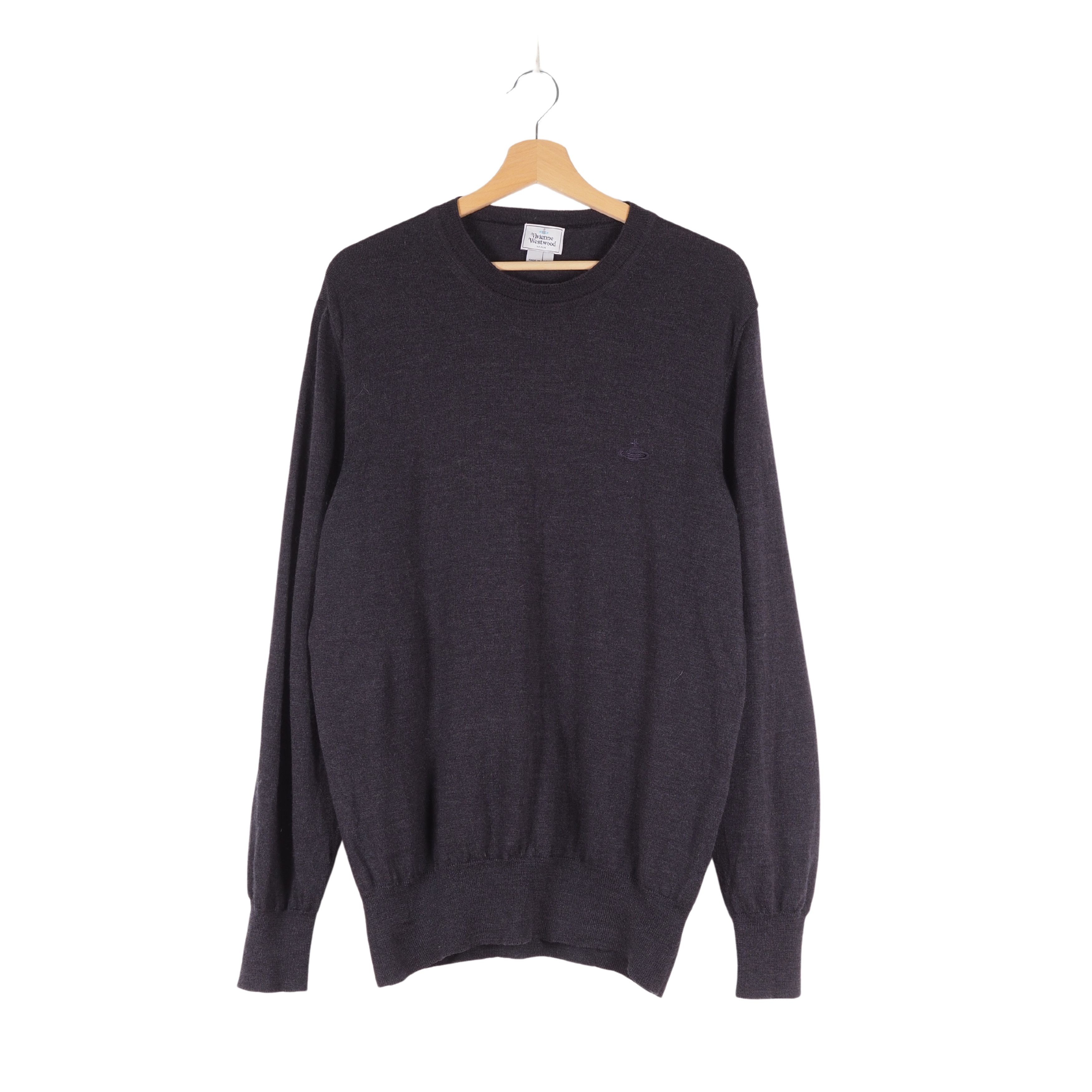 Vivienne Westwood Vivienne Westwood Men's Wool Gray Pullover Sweater Size US XL / EU 56 / 4 - 1 Thumbnail