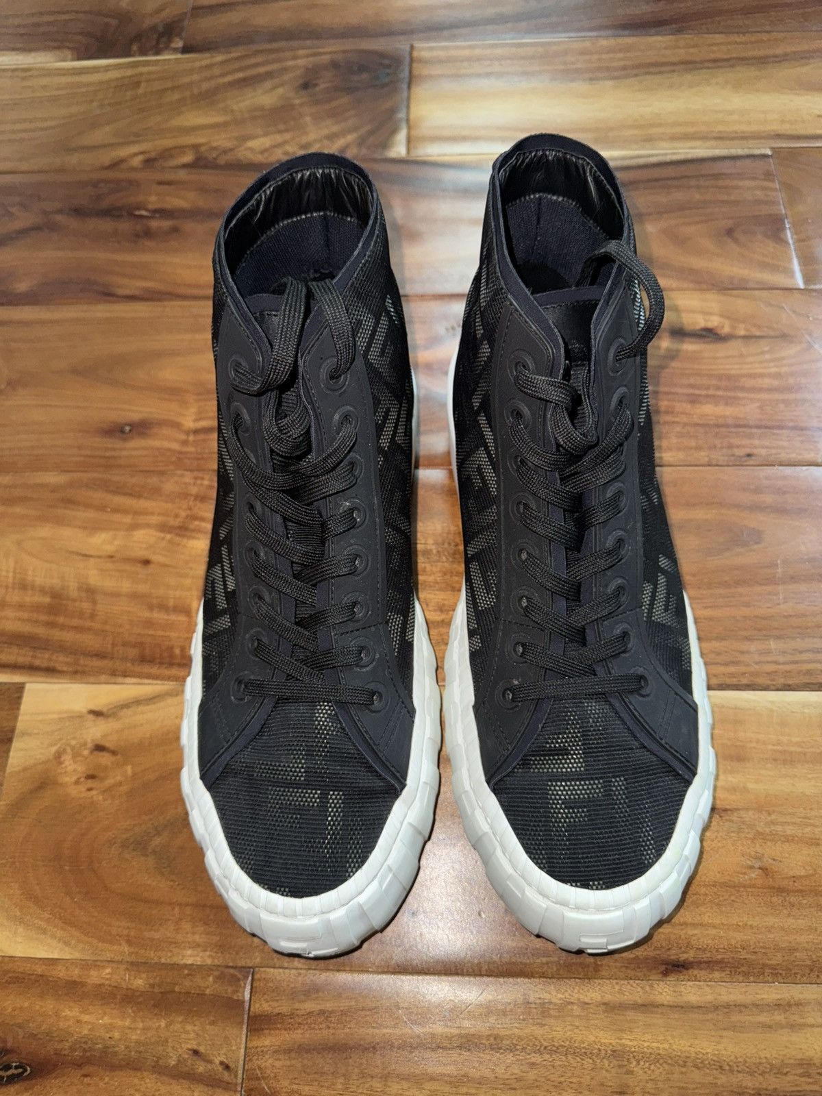 Fendi Fendi FF Monogram Zuca High top Sneakers Size US 10 / EU 43 - 4 Thumbnail