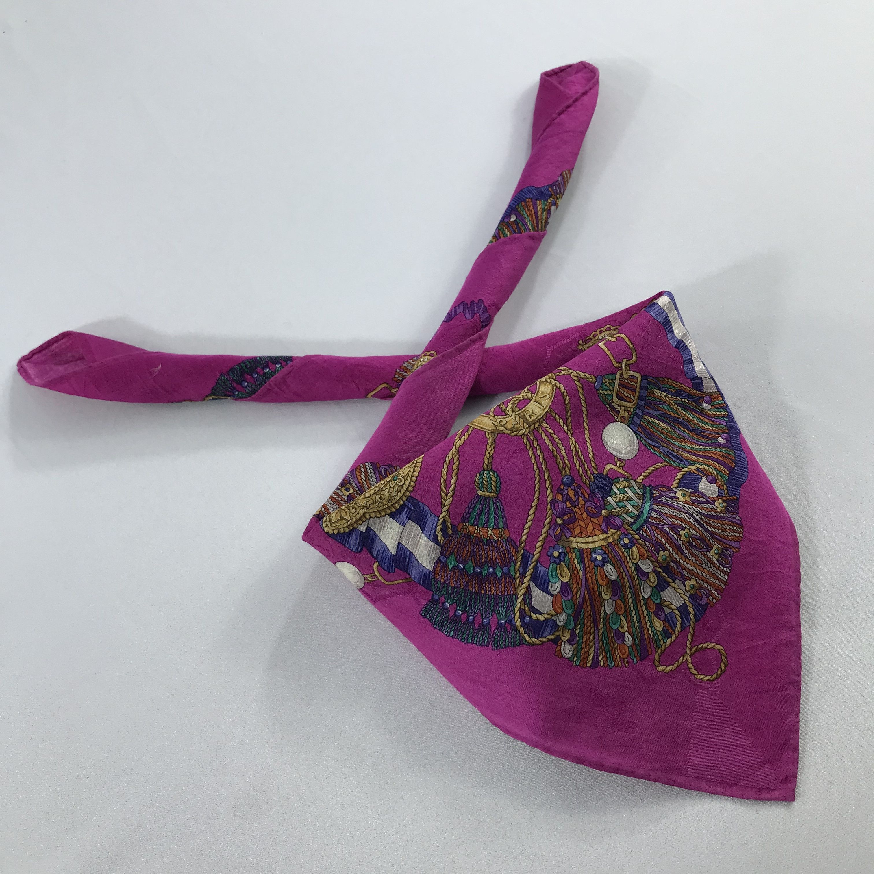 Celine × Vintage Celine Bandana / Handkerchief / Neckerchief - S2230 Size ONE SIZE - 4 Thumbnail