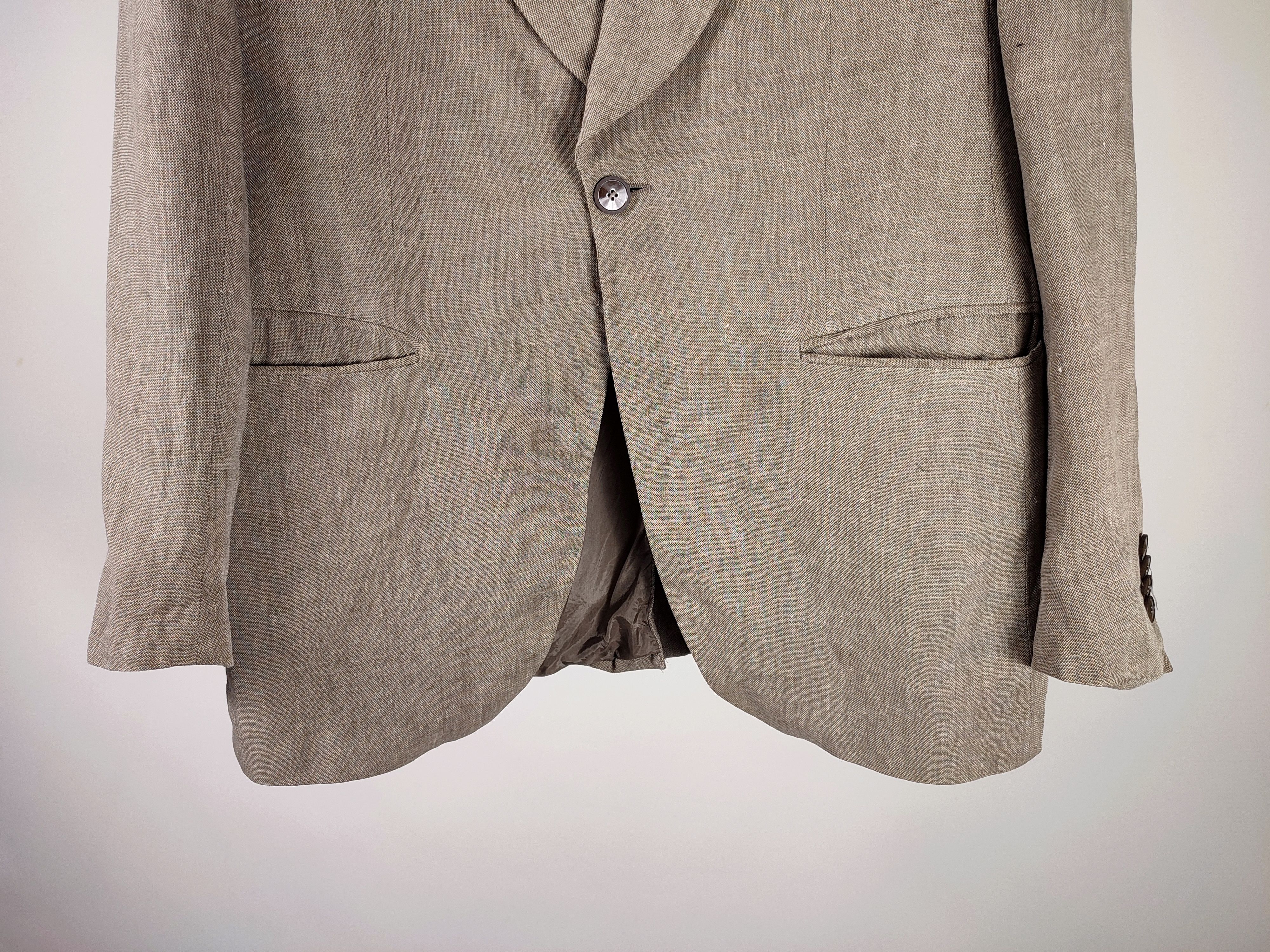 Emporio Armani Emporio Armani 2005 Oldschool Linen Blazer Size 50R - 8 Thumbnail