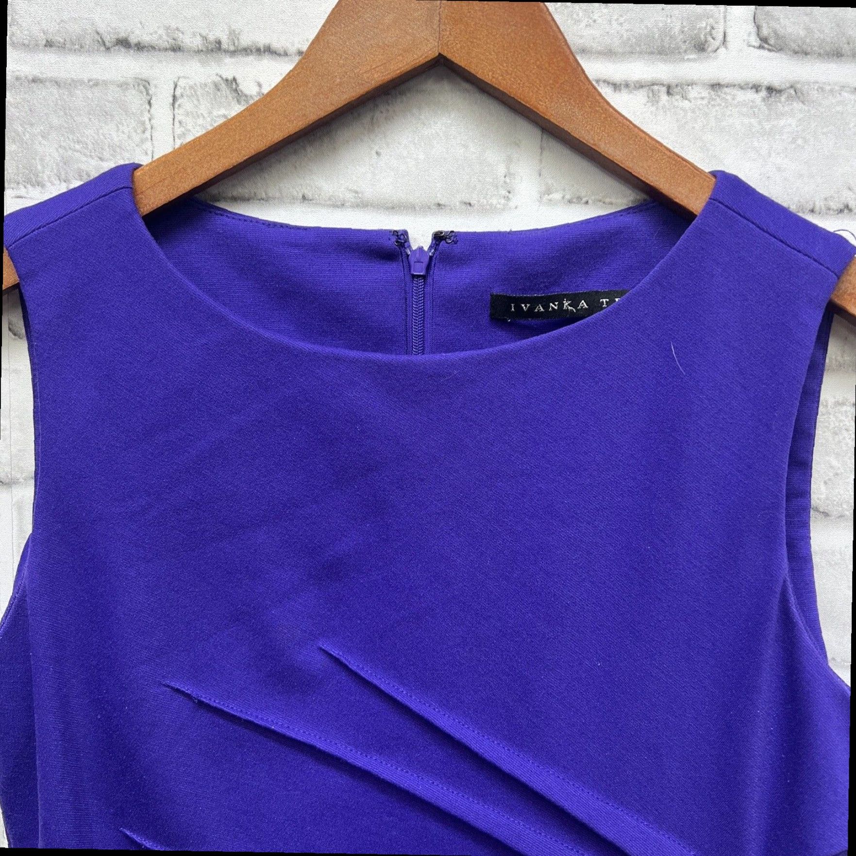 Vintage Ivanka Trump Short Purple Dress Women's Size 2 Size 26" / US 2 / IT 38 - 3 Thumbnail