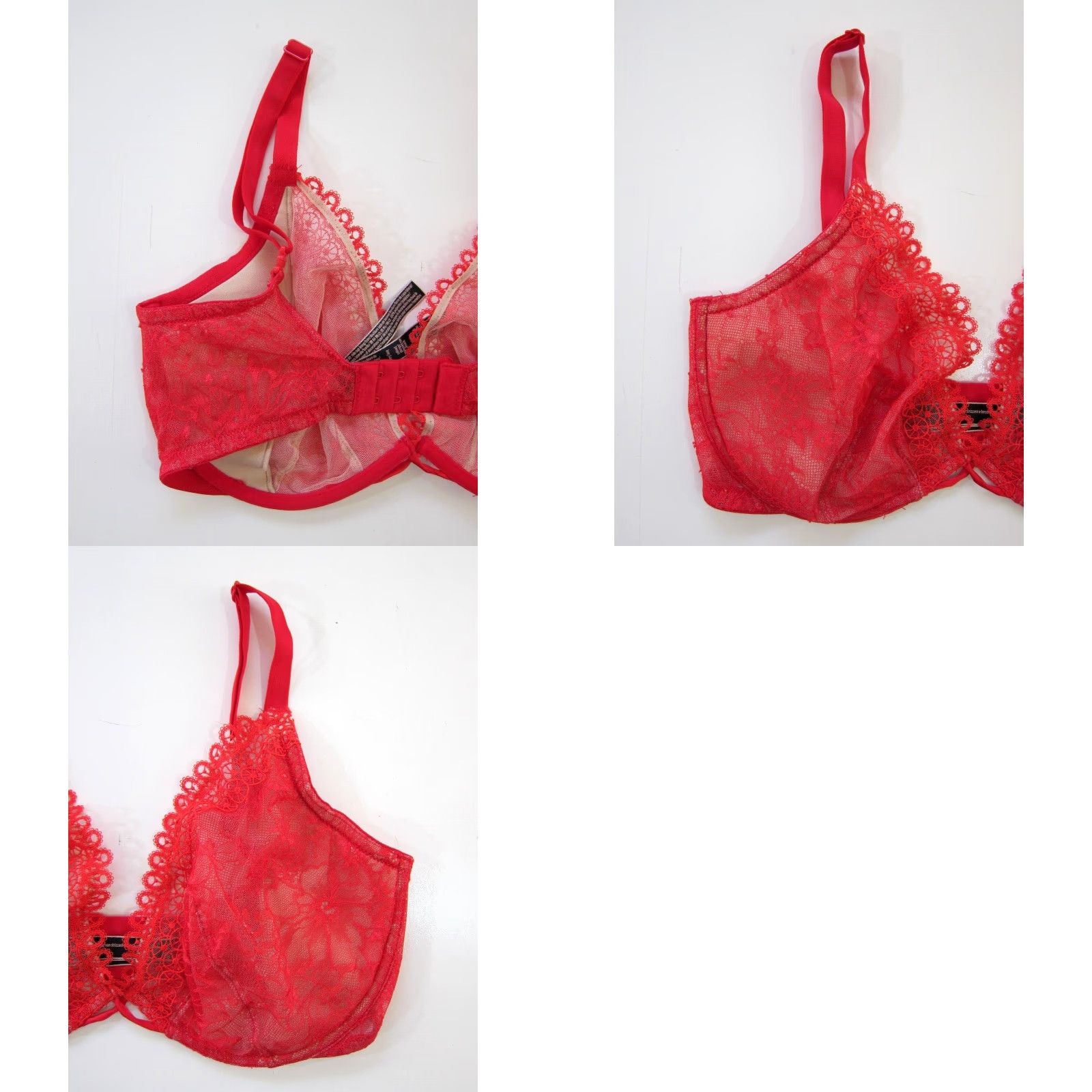 Victoria's Secret Victoria's Secret Vert Sexy Coral Bright Pink Lace Underwire Push Up Bra 34DDD Size ONE SIZE - 8 Thumbnail