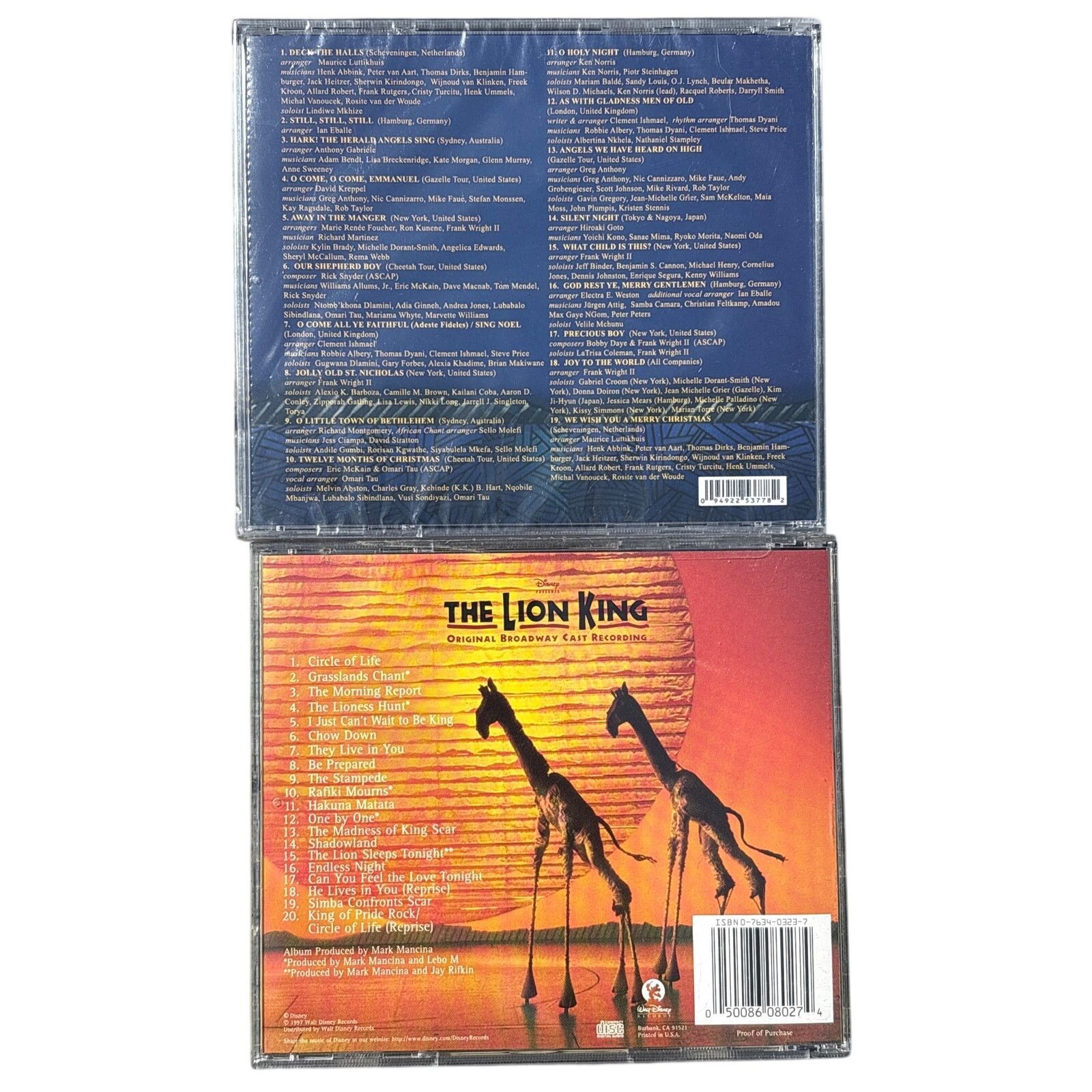 Disney Original Broadway Cast recording & a lion King Christmas Size ONE SIZE - 2 Thumbnail
