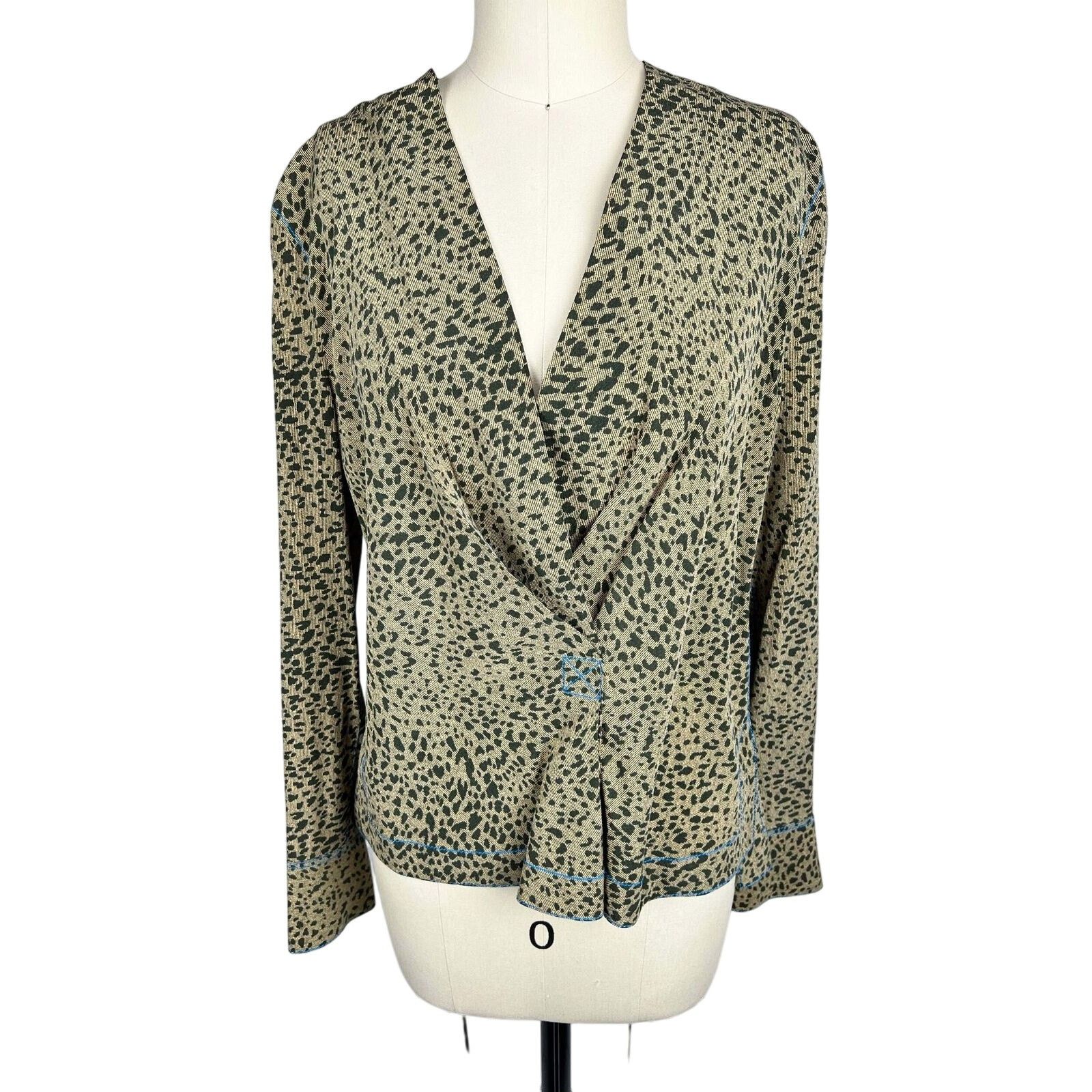 Rag & Bone Rag & Bone Olive Shields print blouse sz XS Size US XS / EU 42 / 0 - 1 Thumbnail