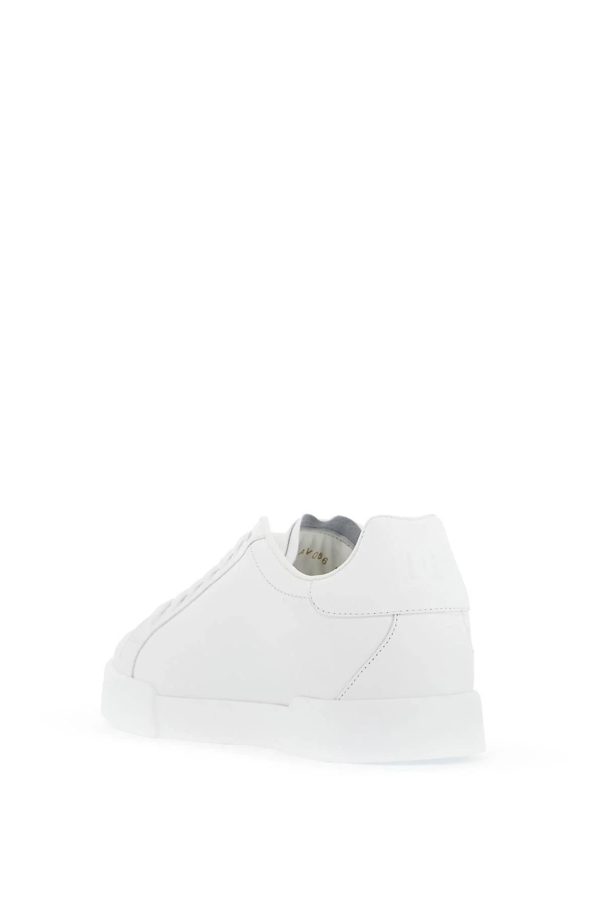 Dolce & Gabbana o1s22i1n1024 Portofino Leather Sneakers in White Size US 7 / IT 37 - 3 Thumbnail
