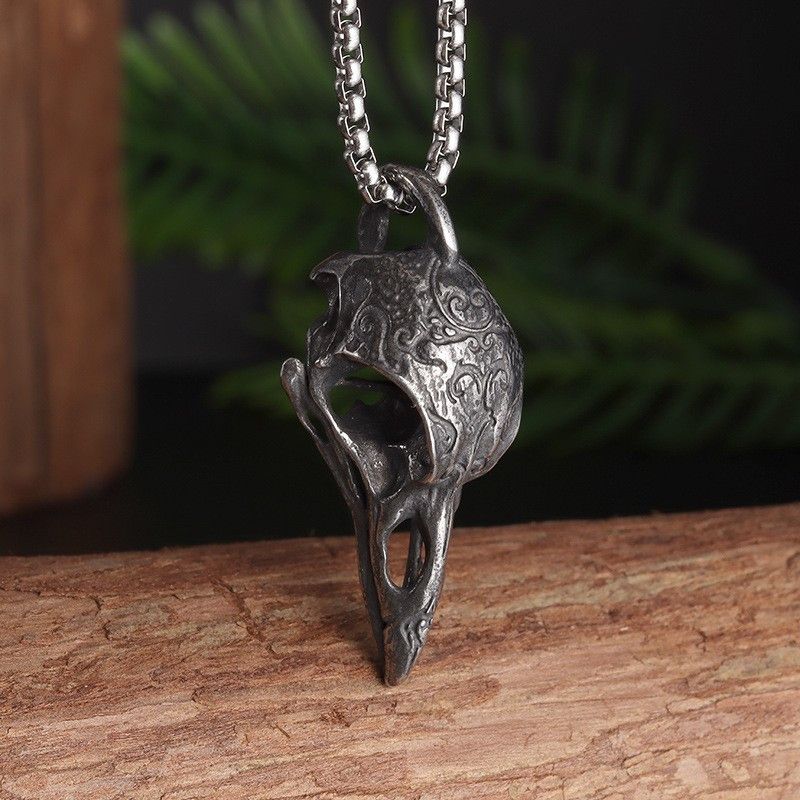 Japanese Brand Crow Skull Pendant Necklace Size ONE SIZE - 1 Thumbnail