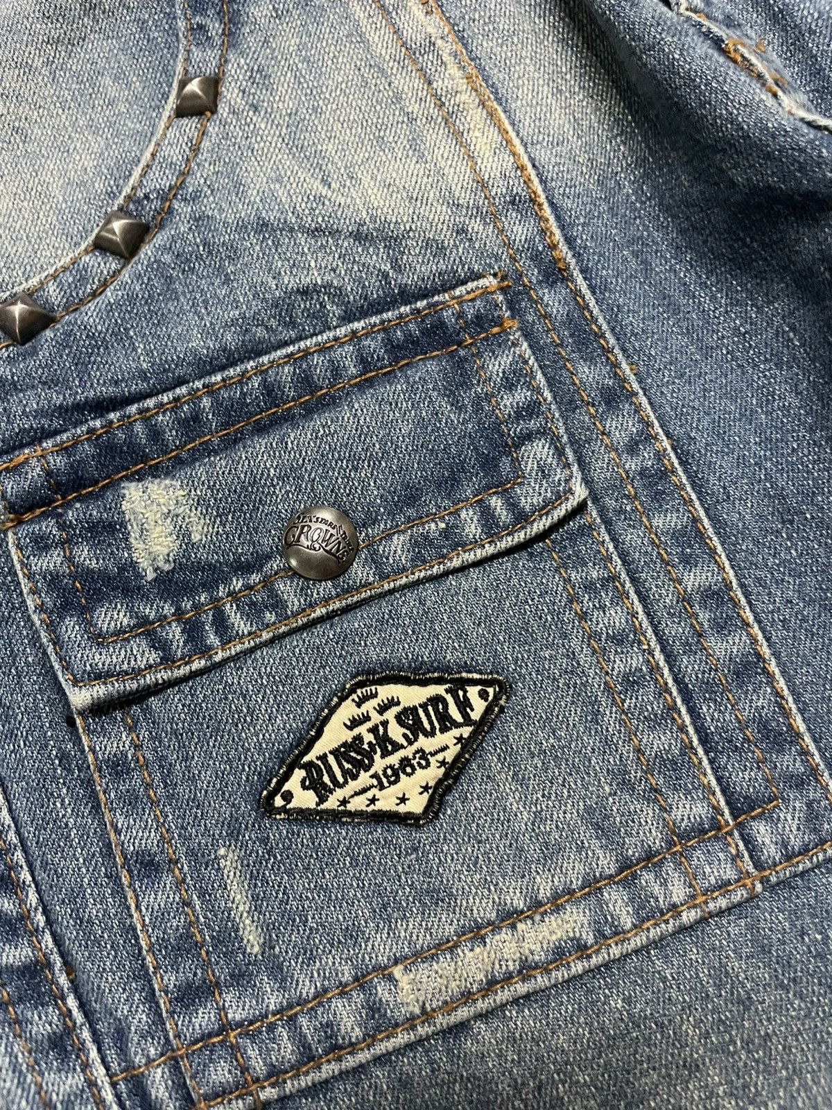Seditionaries 💥Rare💥Rusk-K Bushpants Punk Jeans Studded Whisker Insane Size US 30 / EU 46 - 7 Thumbnail