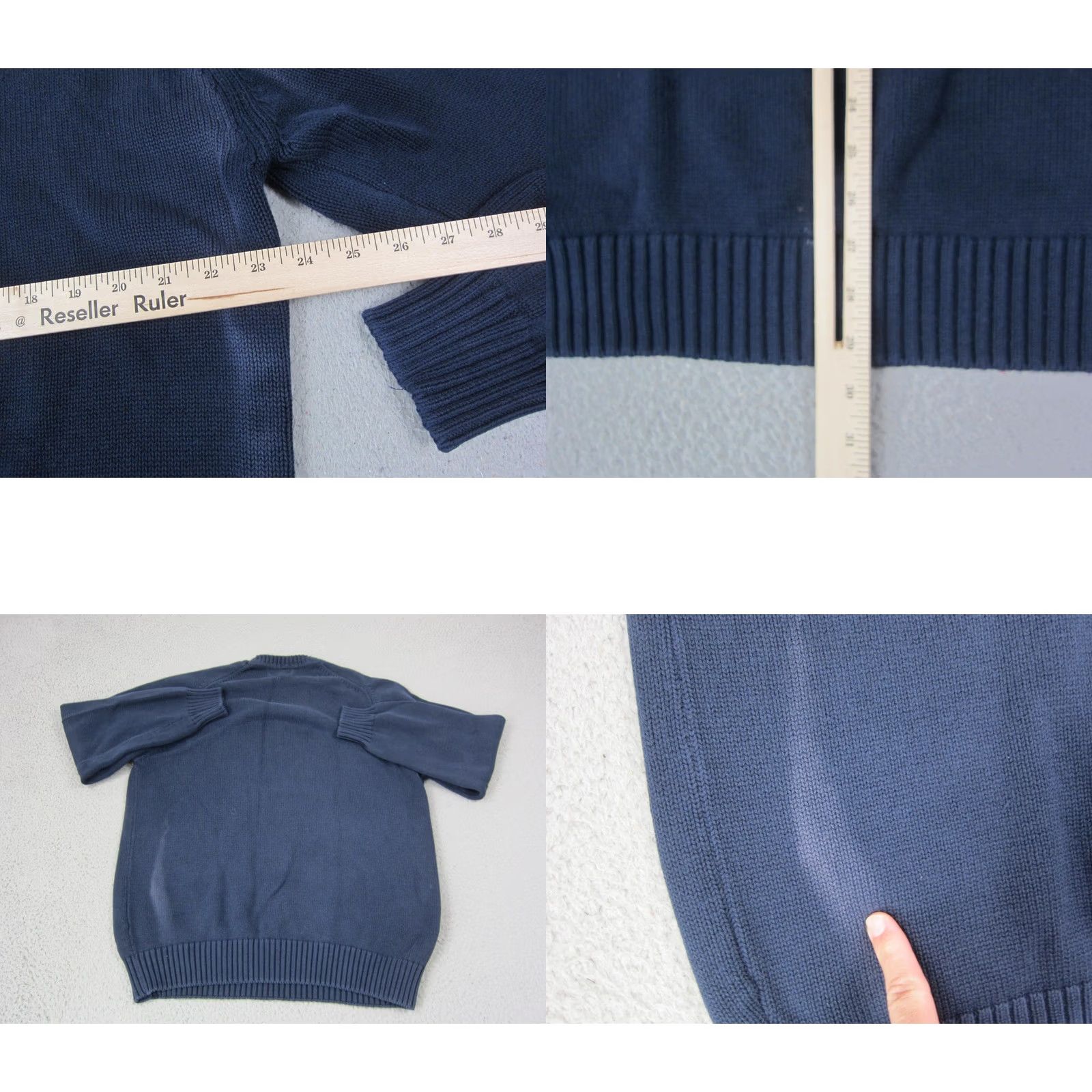 Lands' End Lands End Sweater Mens LT Blue Drifter Knit Cotton Made in USA 90s Size US L / EU 52-54 / 3 - 8 Thumbnail