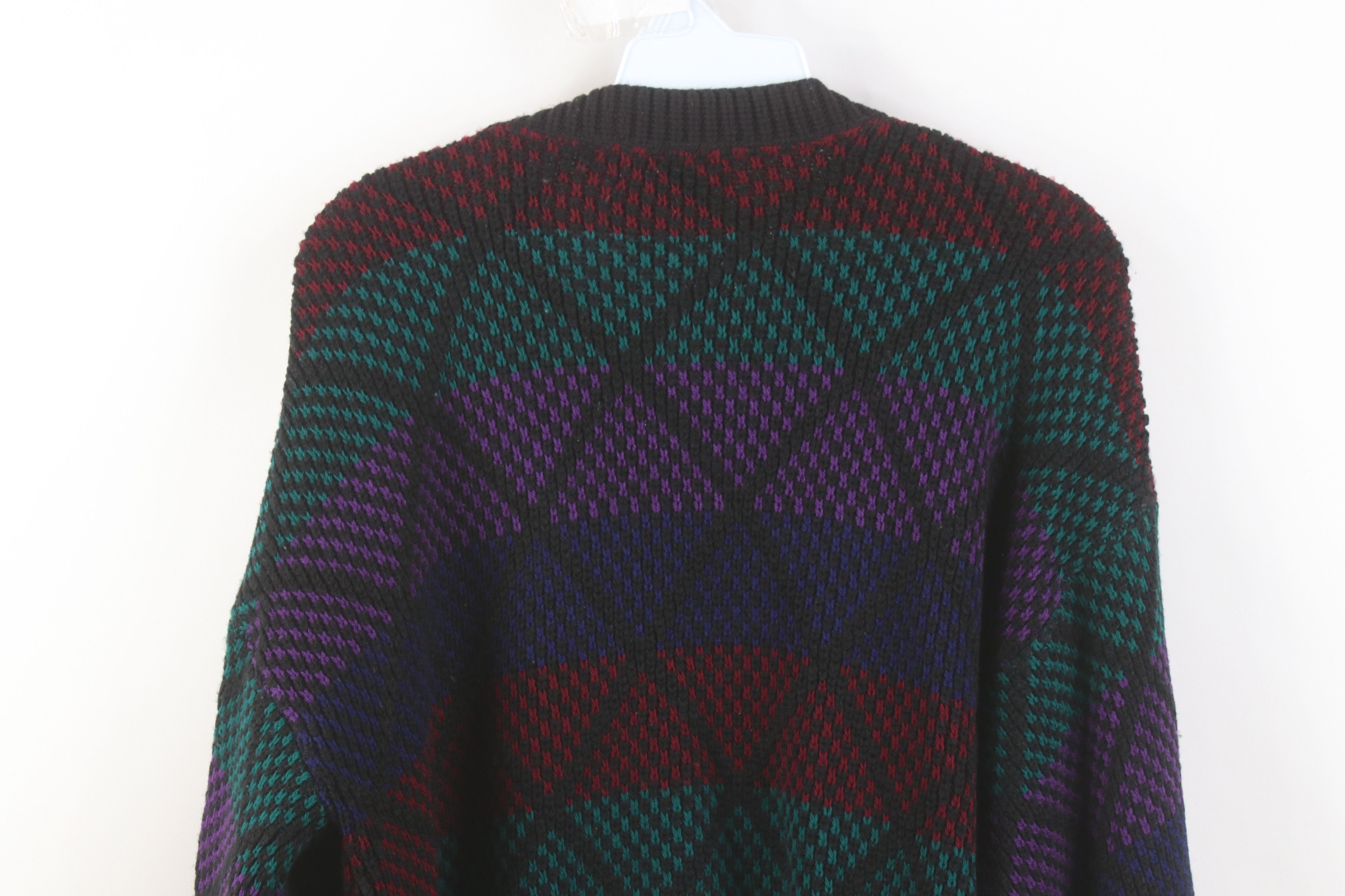 Vintage Vintage 90s Streetwear Chunky Knit Cardigan Sweater USA Size US S / EU 44-46 / 1 - 9 Thumbnail