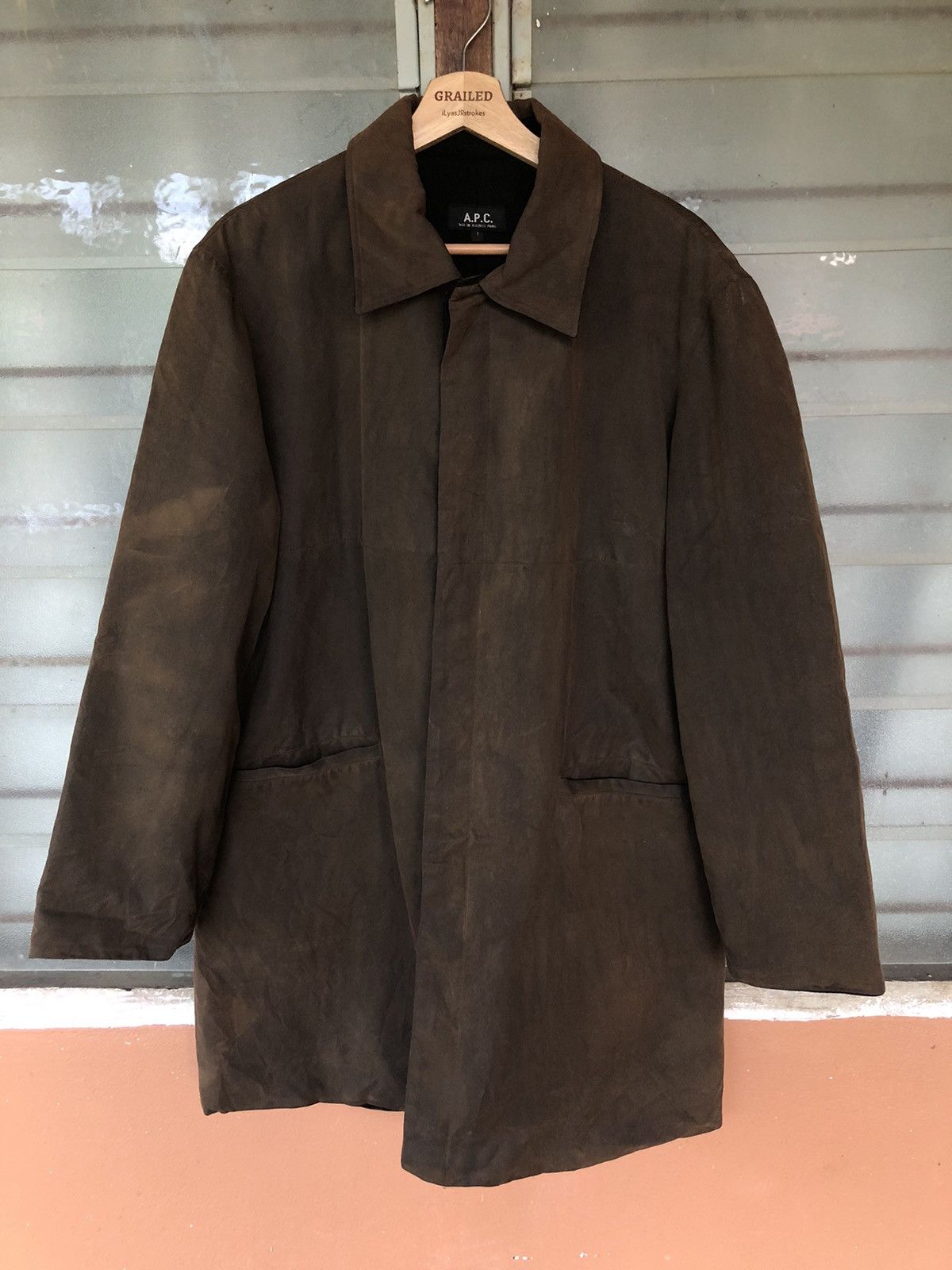 A.P.C. Vintage APC Men’s Waxed Jacket Size US M / EU 48-50 / 2 - 1 Thumbnail