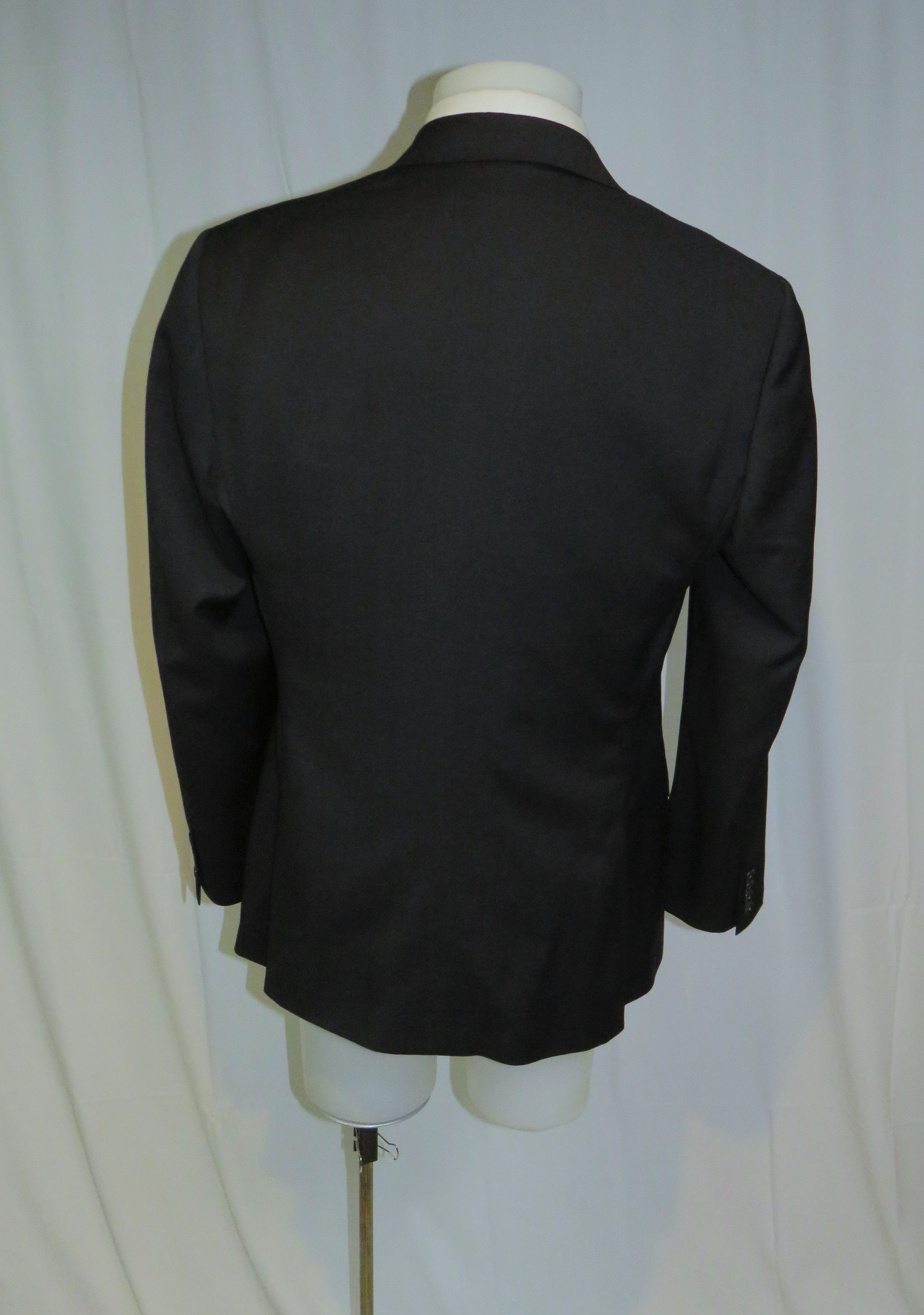 J.Crew Ludlow Tollegno Black Barathea Two Button Tuxedo Jacket 44R Size 44R - 9 Thumbnail