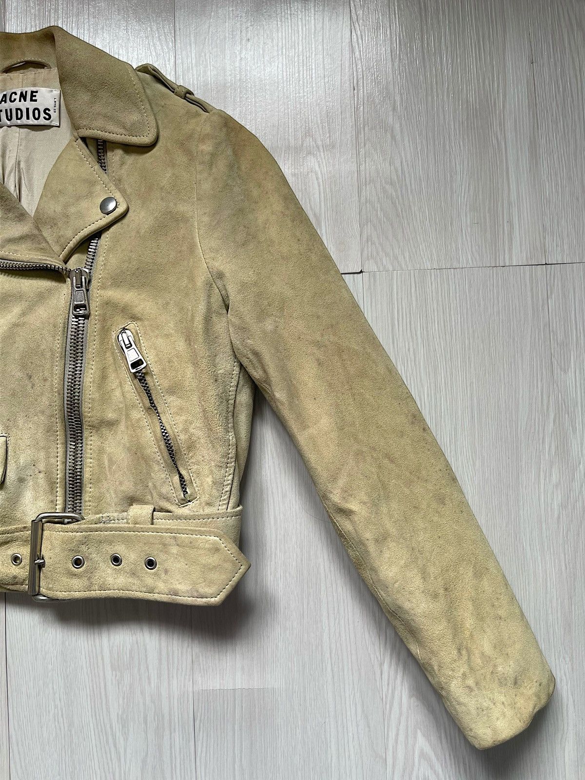 Acne Studios ACNE STUDIOS Suede Biker Jacket Size S / US 4 / IT 40 - 3 Thumbnail