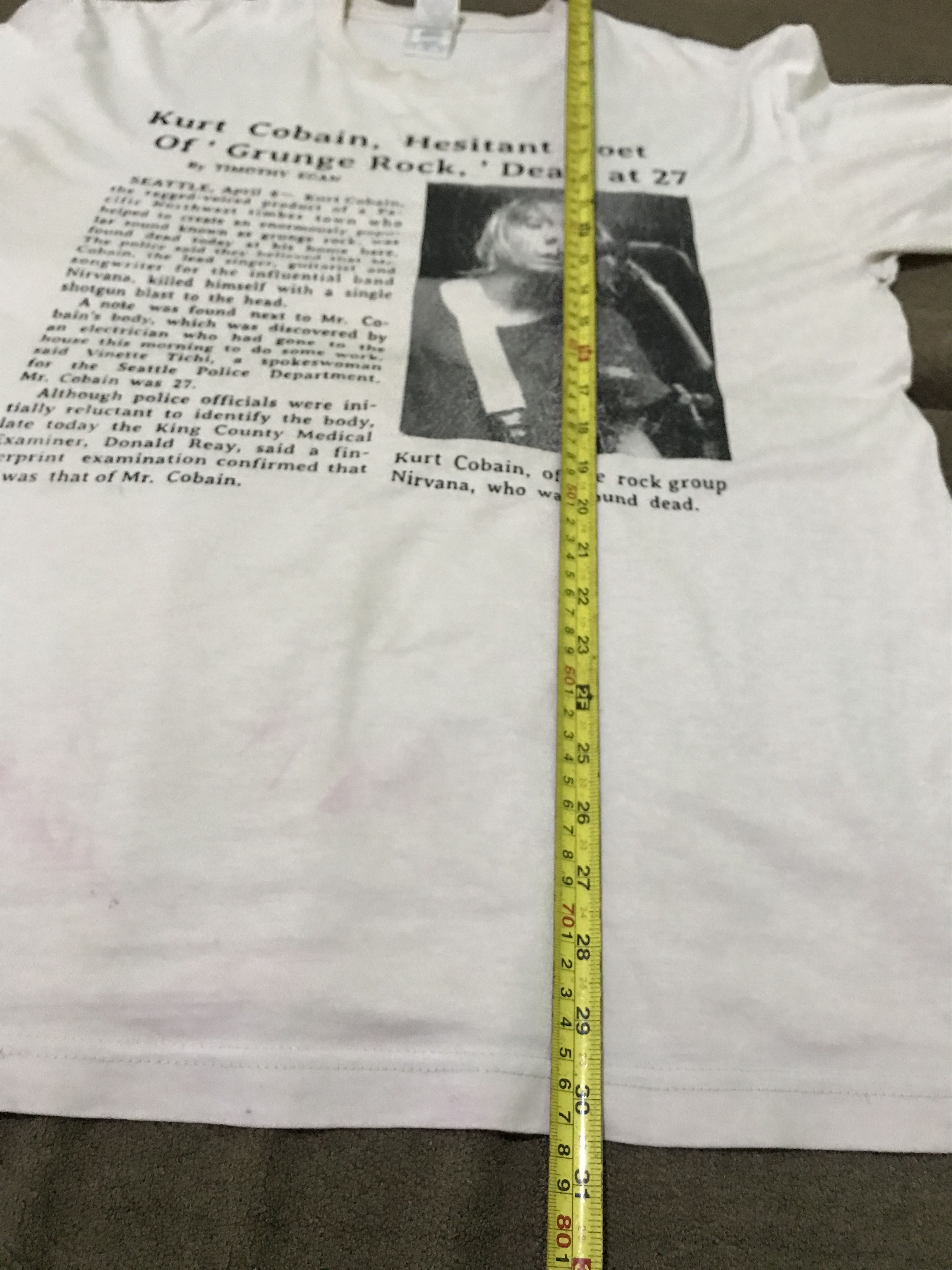 Nirvana Vintage Nirvana Shirt,alice in chains, sonic youth Size US L / EU 52-54 / 3 - 9 Thumbnail
