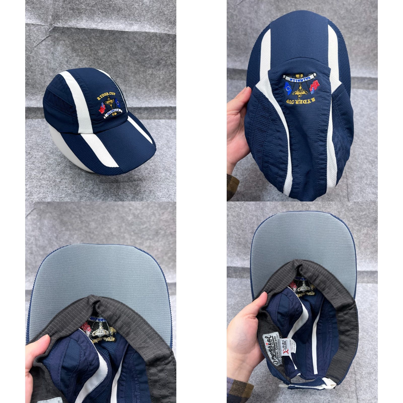 Imperial Imperial Hat Cap Strap Back Adult Blue Polyester Blend Golfer Ryder Cup Valhalla Size ONE SIZE - 8 Thumbnail