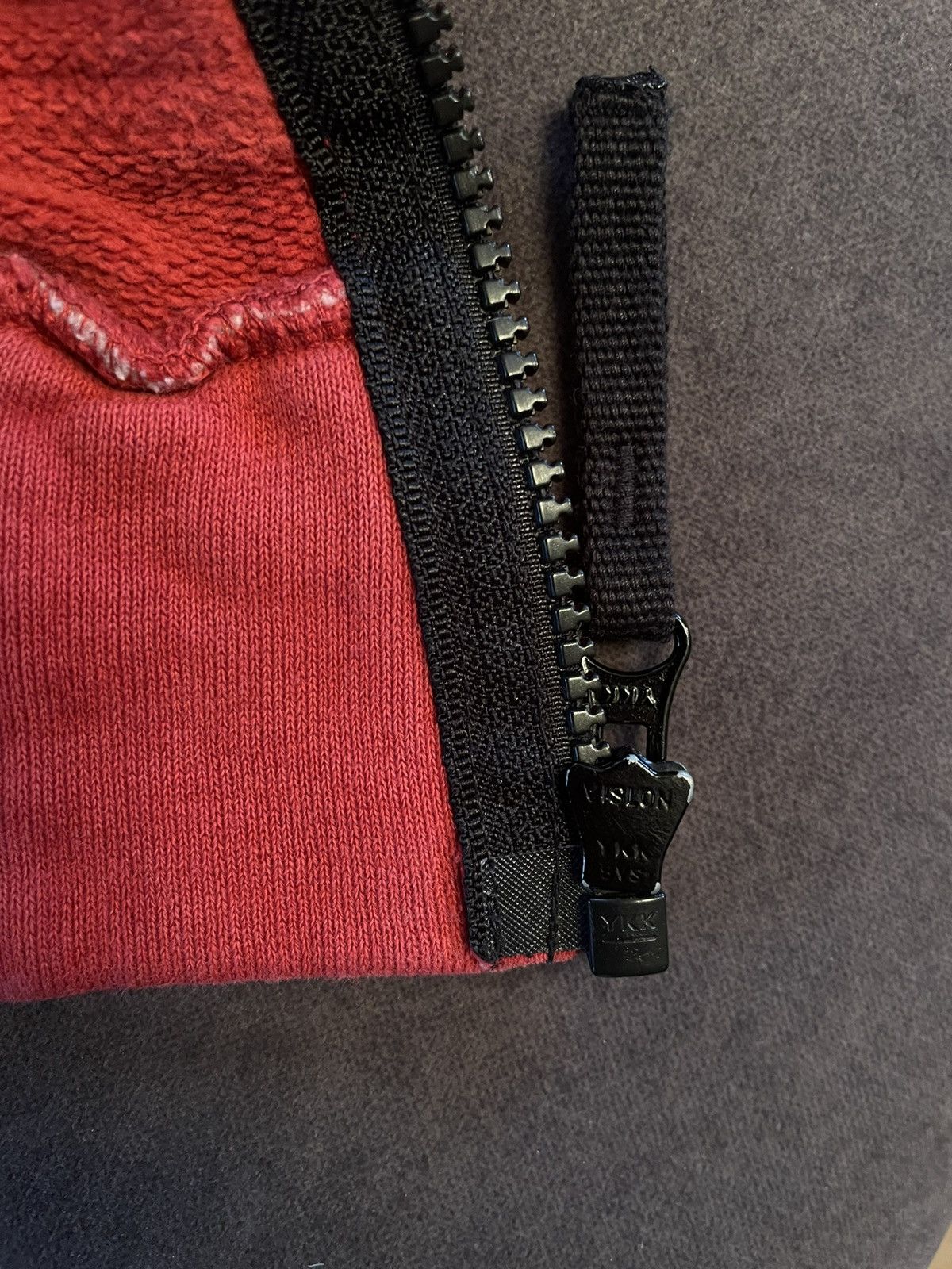 Stone Island Vintage Stone Island Patch Program Red Zip Hoodie – XL Size US XL / EU 56 / 4 - 6 Thumbnail