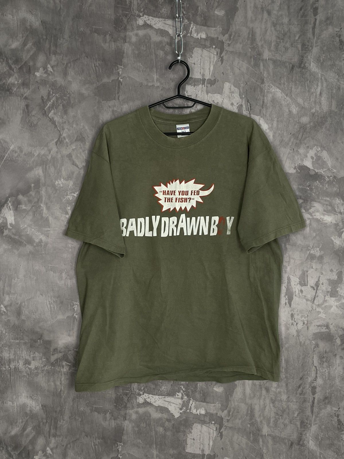 Band Tees Rare! Vintage 90s Badly Drawn Boy T Shirt Tour Tee Size US XL / EU 56 / 4 - 1 Thumbnail