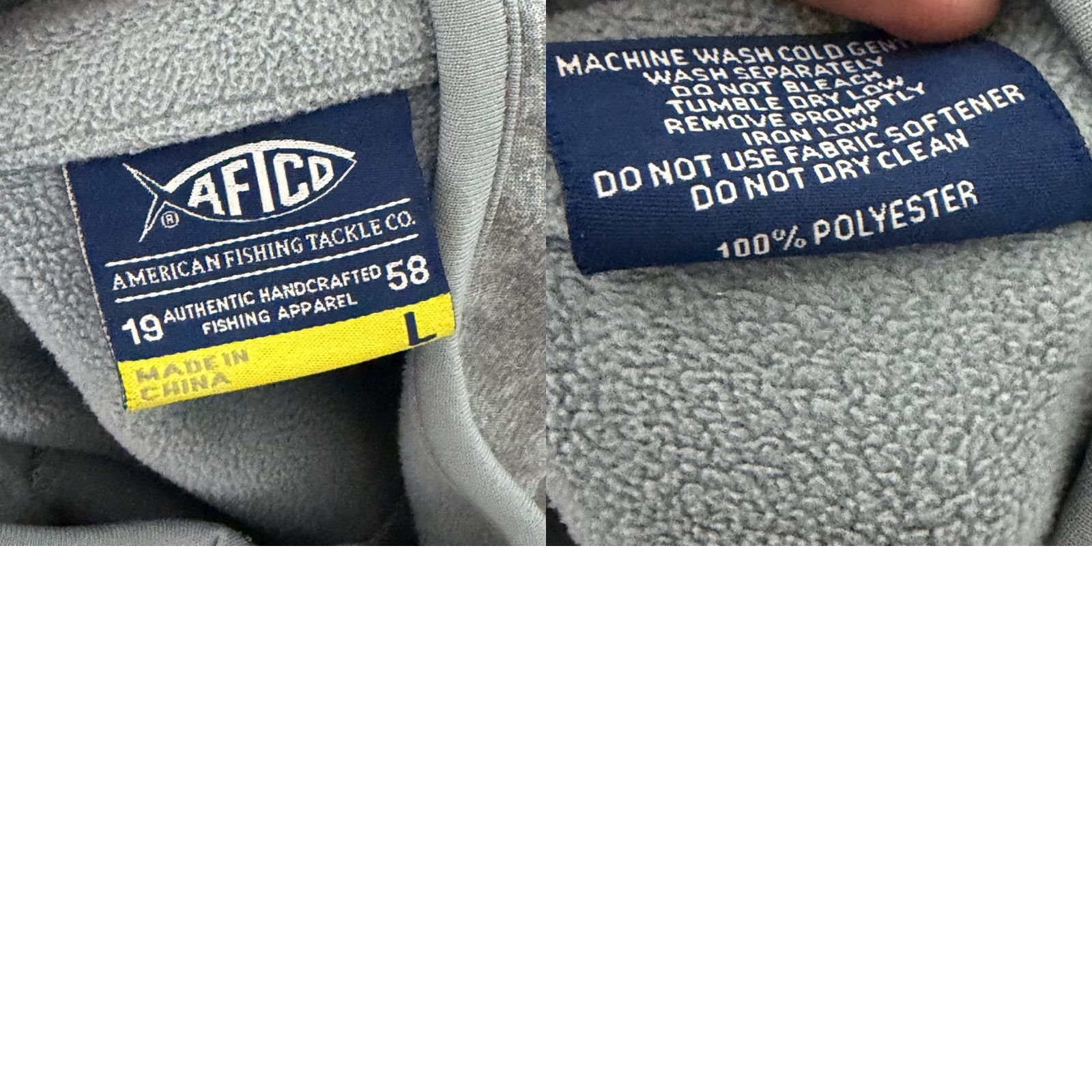 Vintage AFTCO Vest Mens L Gray Fleece Full Zip Outdoors Pockets Breathable Windbreaker Outdoor Hiking Casual Travel Size US L / EU 52-54 / 3 - 8 Thumbnail