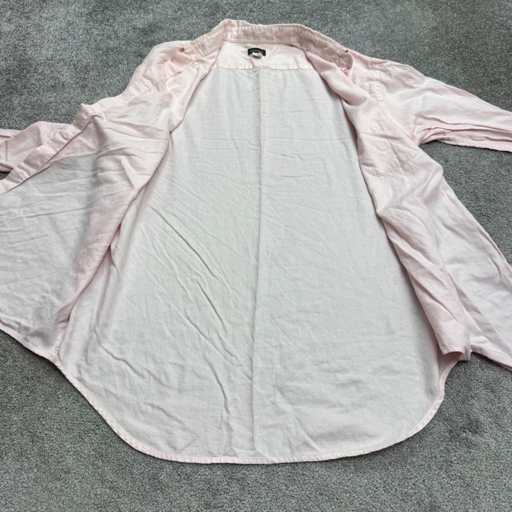 Pinko VINTAGE Henry Shirt Button-Down XL Pink Oxford Long Sleeve Mens 90s Classic Work Size US XL / EU 56 / 4 - 7 Thumbnail