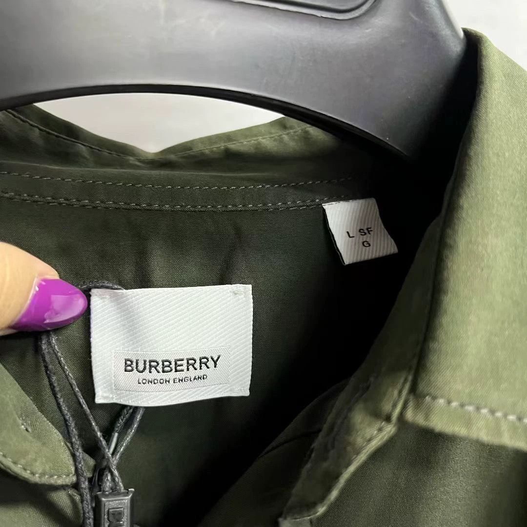 Burberry burberry green long sleeve collared shirt Size US L / EU 52-54 / 3 - 3 Thumbnail